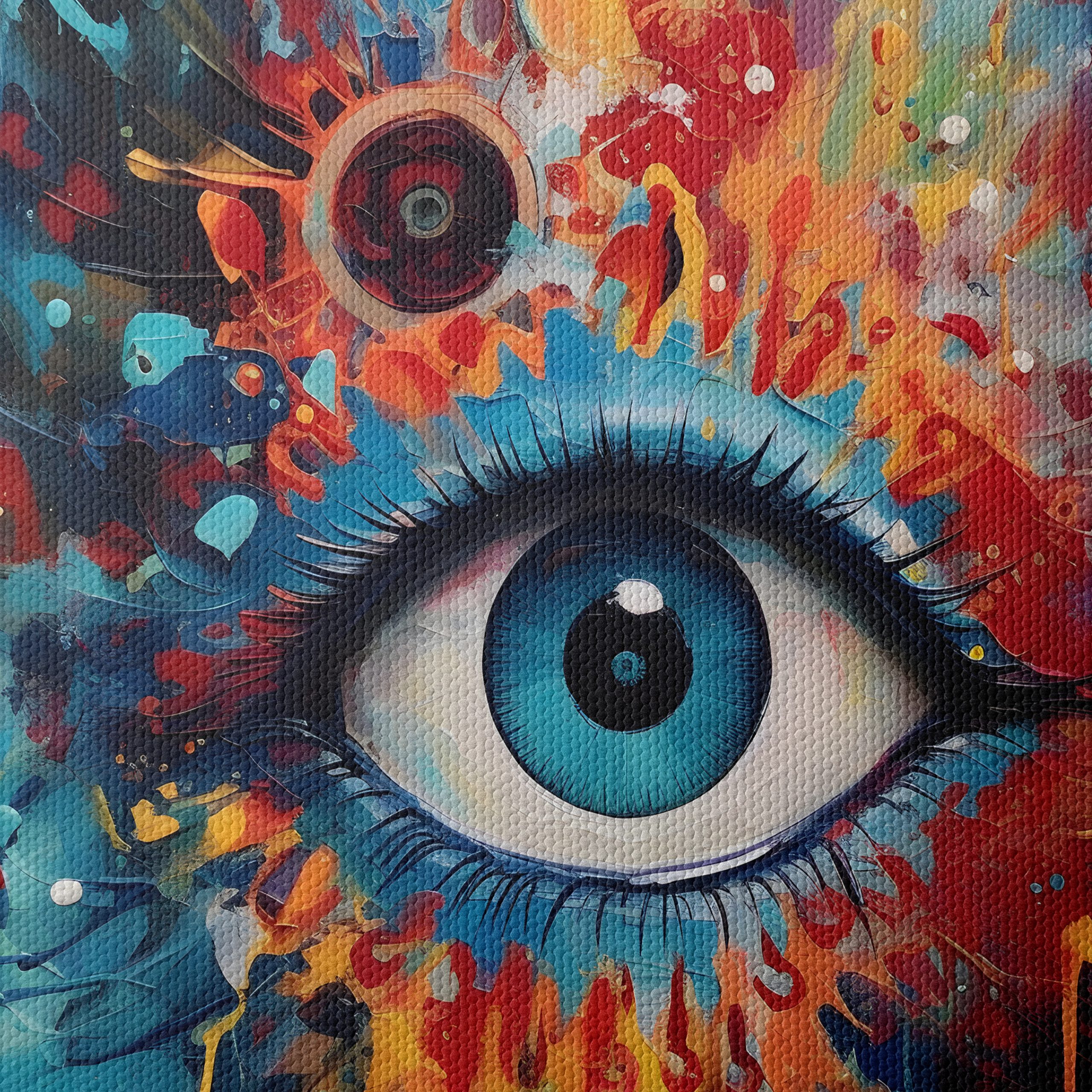 Vibrant Colorful Eye Portrait - Image 4