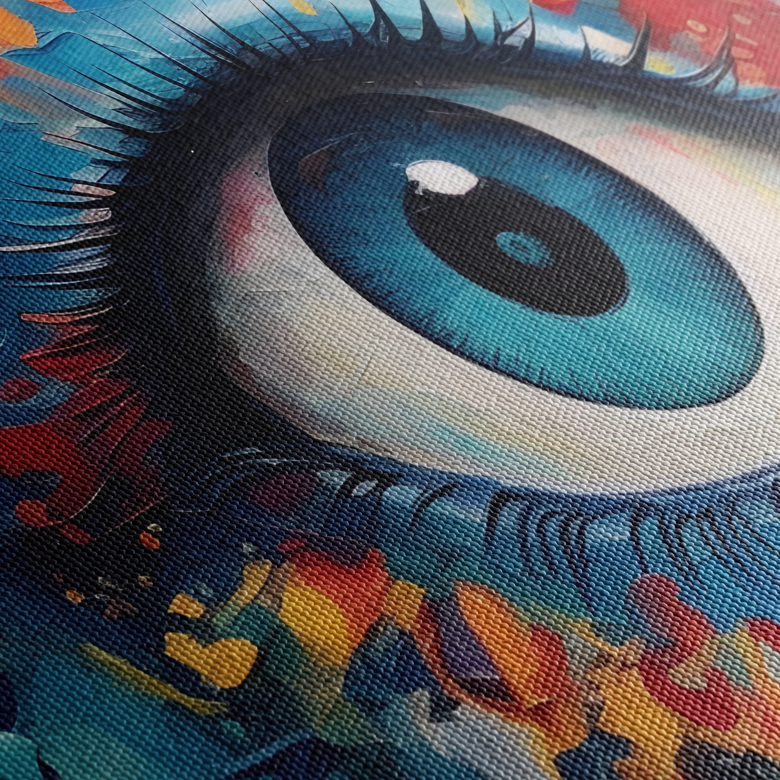 Vibrant Colorful Eye Portrait - Image 5