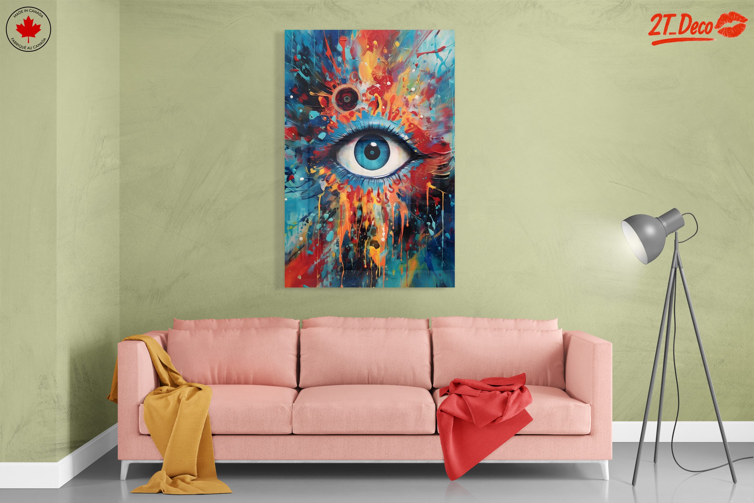 Vibrant Colorful Eye Portrait - Image 7