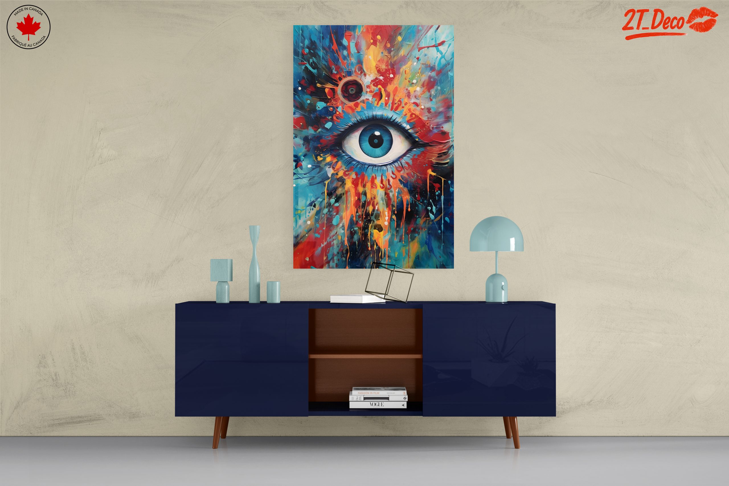 Vibrant Colorful Eye Portrait - Image 8