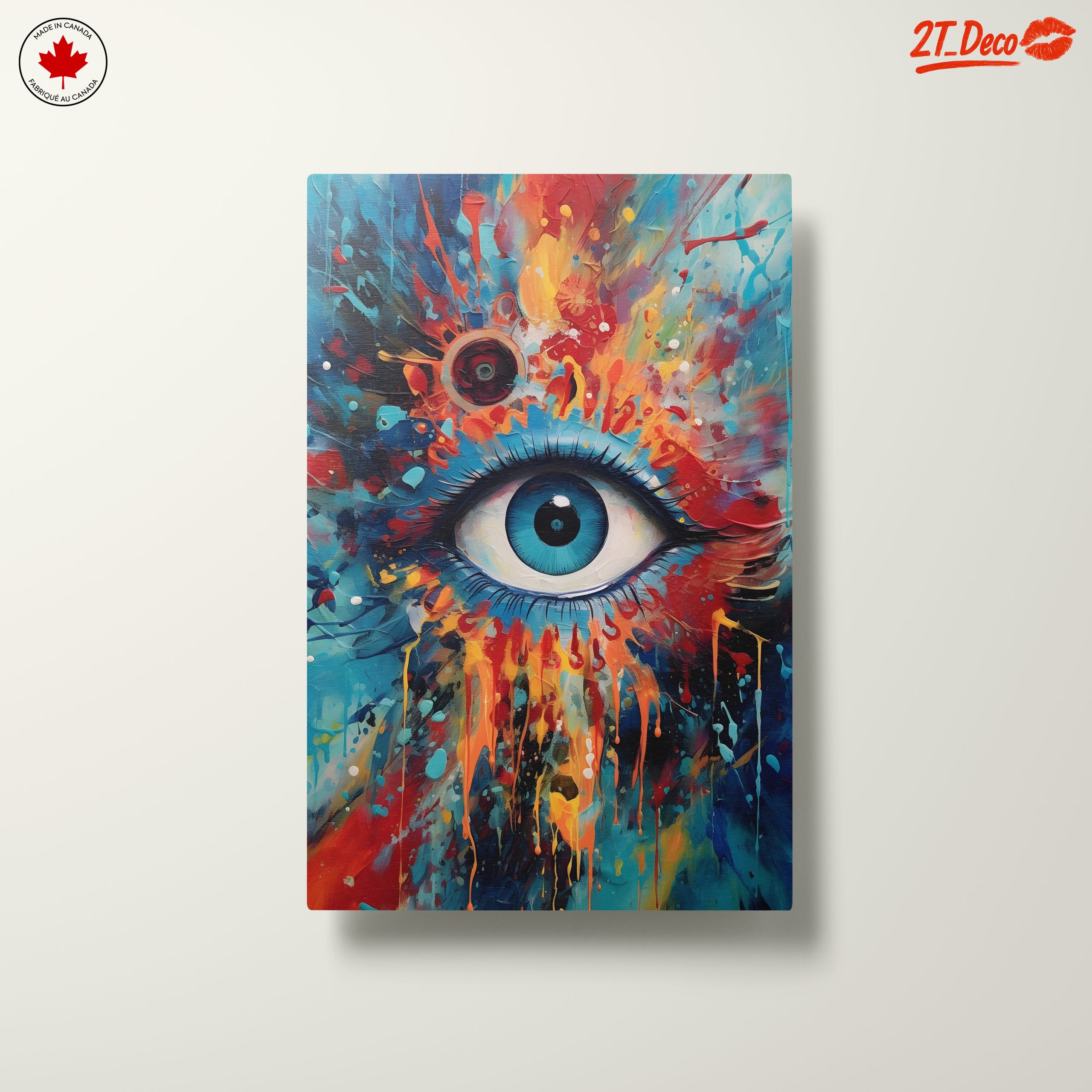 Vibrant Colorful Eye Portrait - Image 10