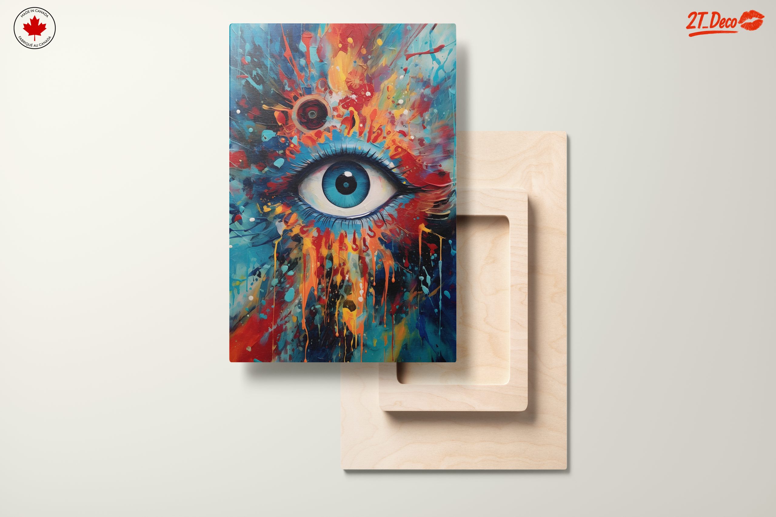 Vibrant Colorful Eye Portrait - Image 11