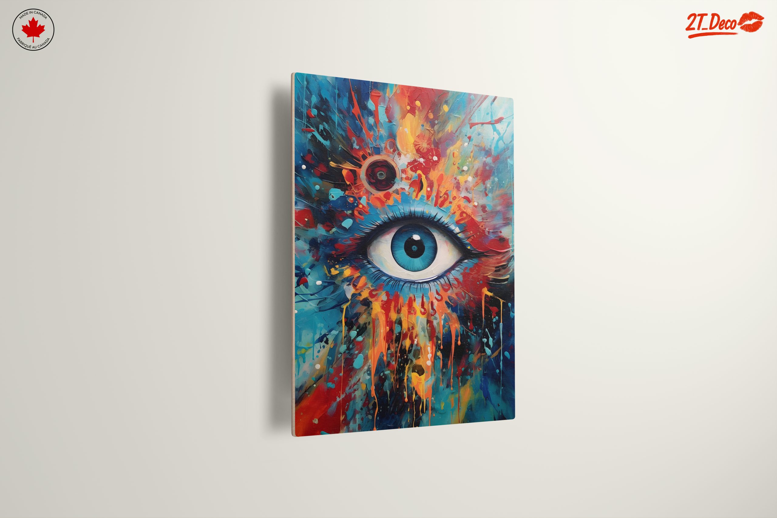 Vibrant Colorful Eye Portrait - Image 13
