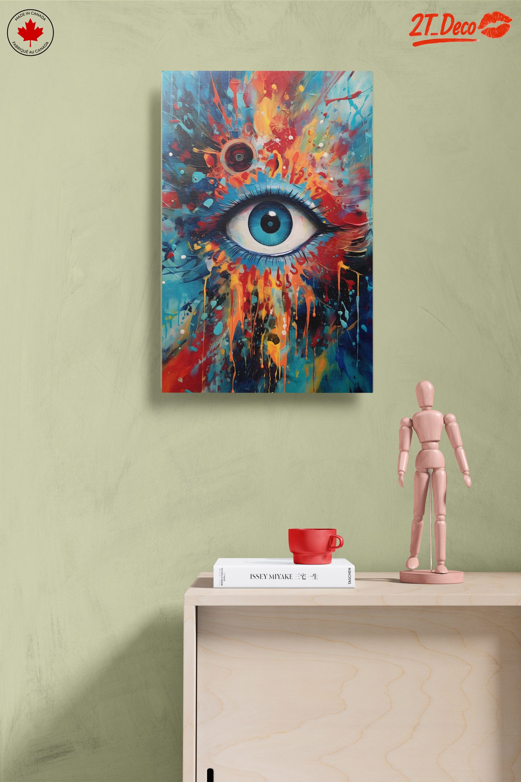Vibrant Colorful Eye Portrait - Image 14