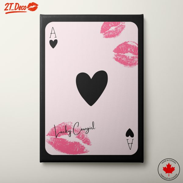 Lucky Cowgirl Playing Card Art