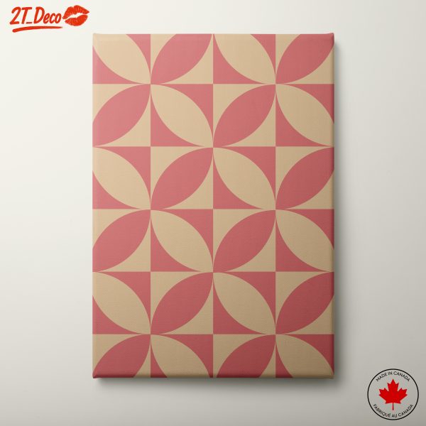 Geometric Abstract Design in Soft Colors