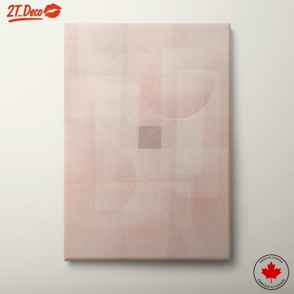 Soft Geometric Abstract Art in Warm Tones