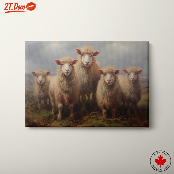 Charming Artistic Sheep Portrait