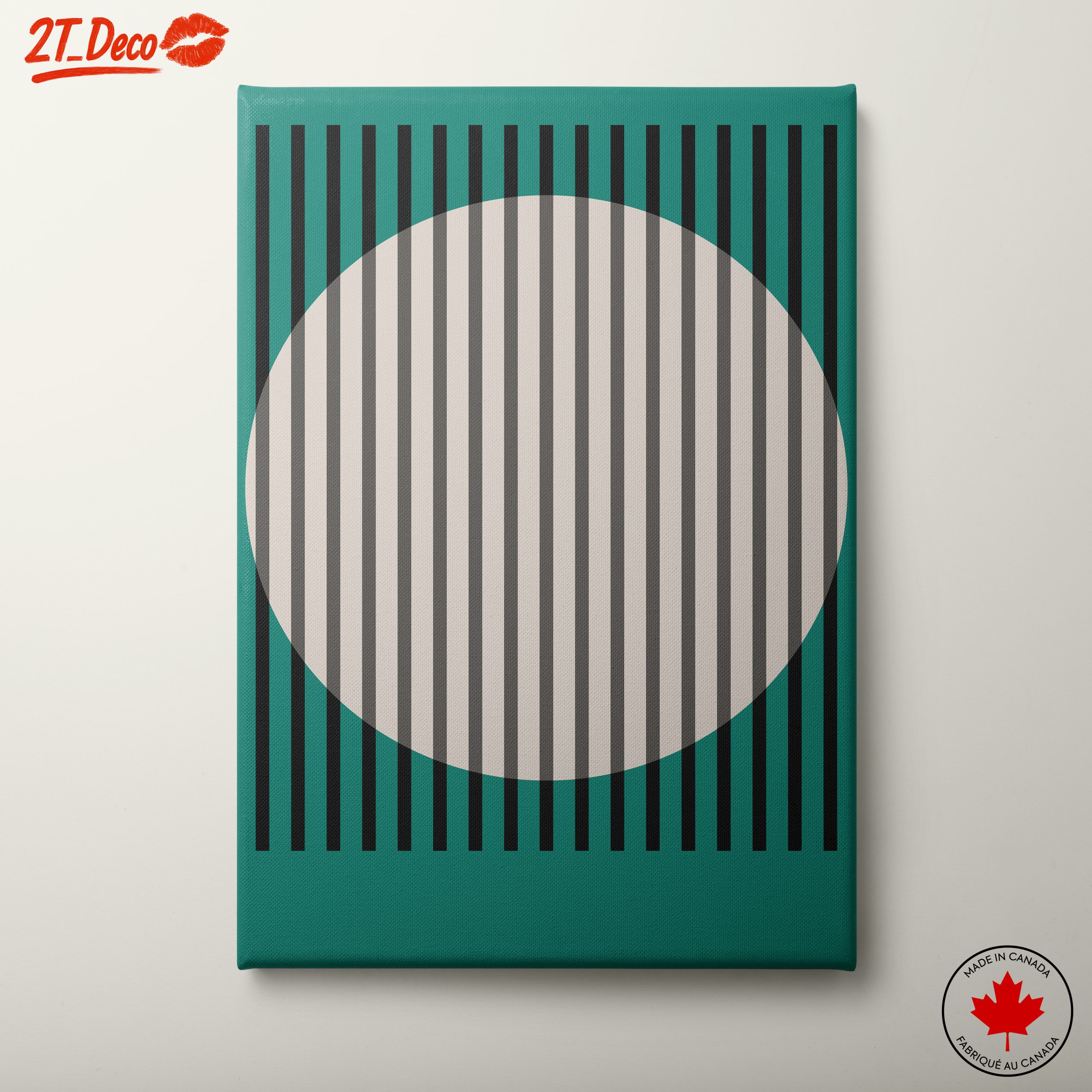 Geometric Abstract Composition with Circular Elements