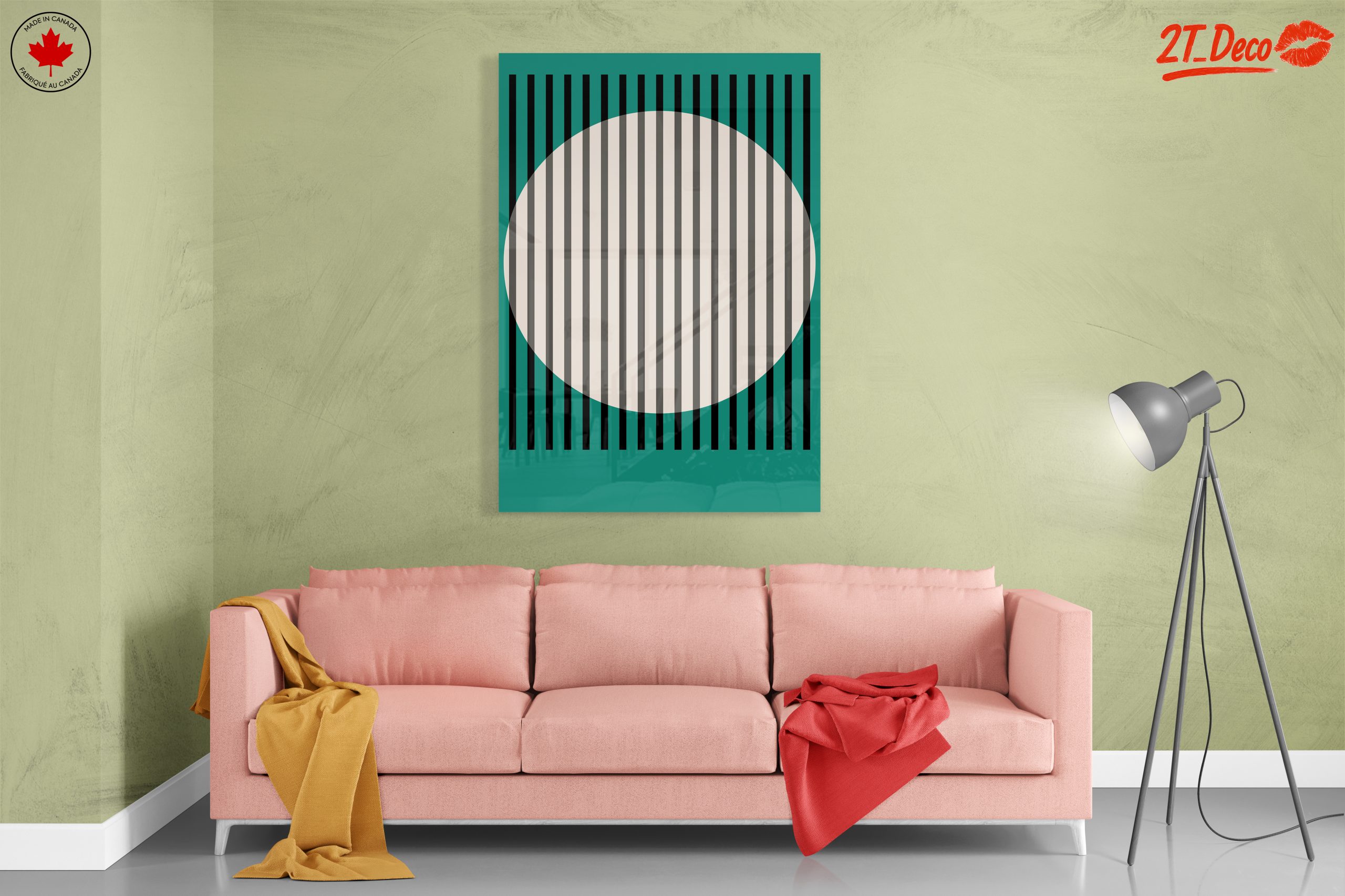 Geometric Abstract Composition with Circular Elements - Image 7