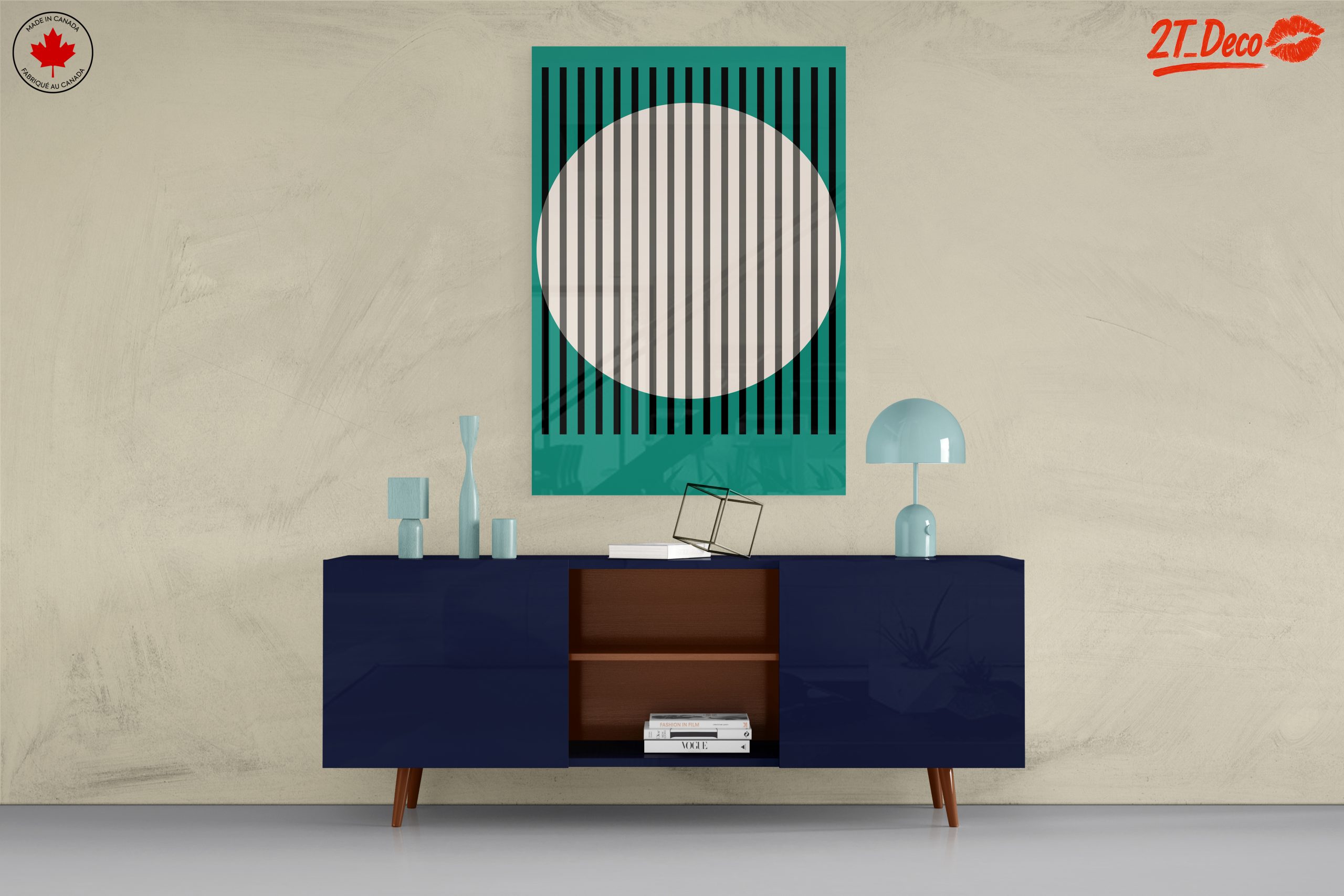 Geometric Abstract Composition with Circular Elements - Image 8