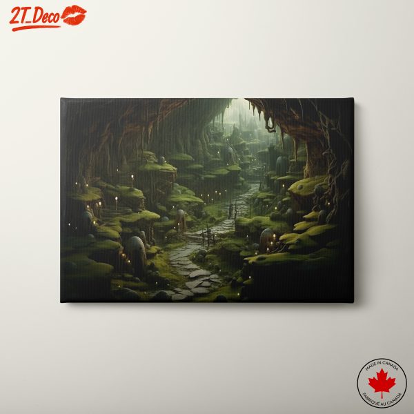 Mysterious Fantasy Forest Landscape