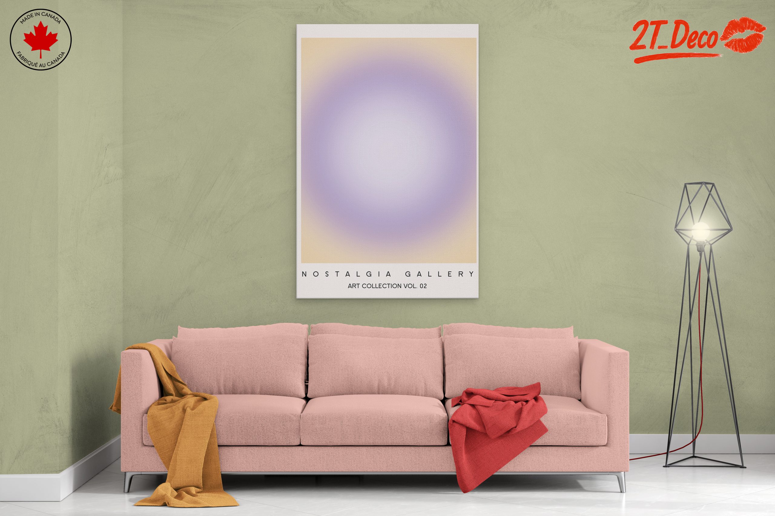 Serene Colorful Abstract Cloud Artwork - Image 2