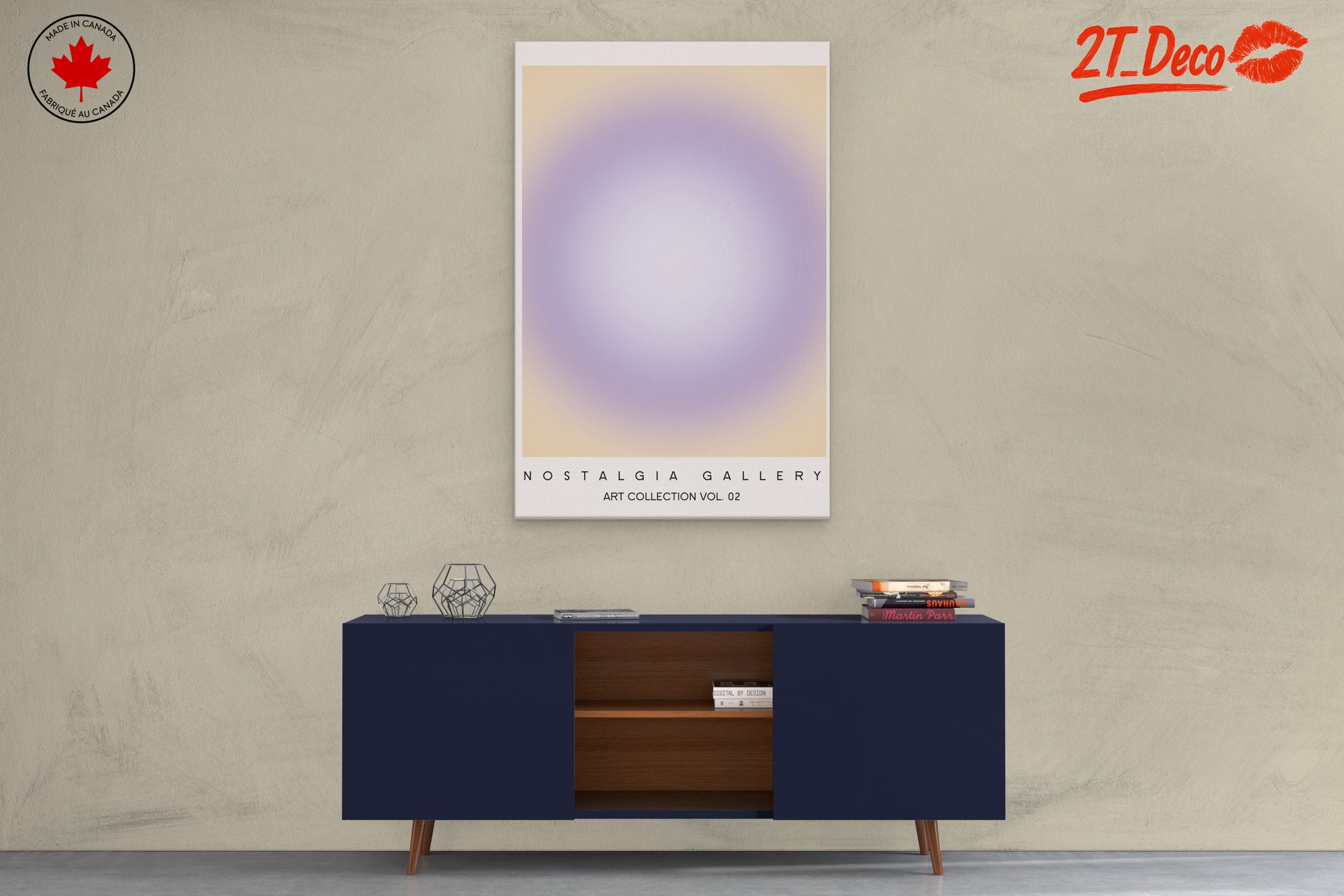 Serene Colorful Abstract Cloud Artwork - Image 3