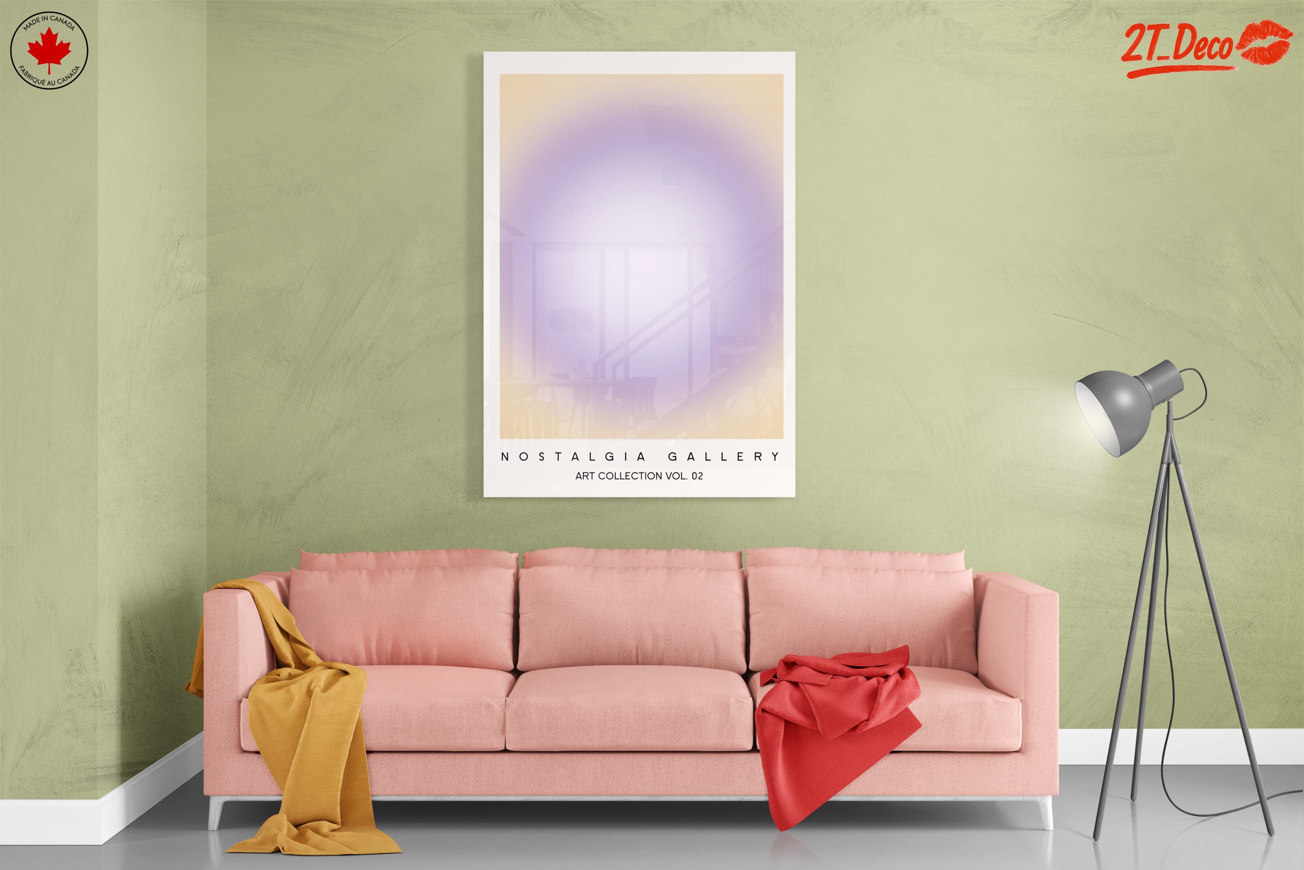 Serene Colorful Abstract Cloud Artwork - Image 7