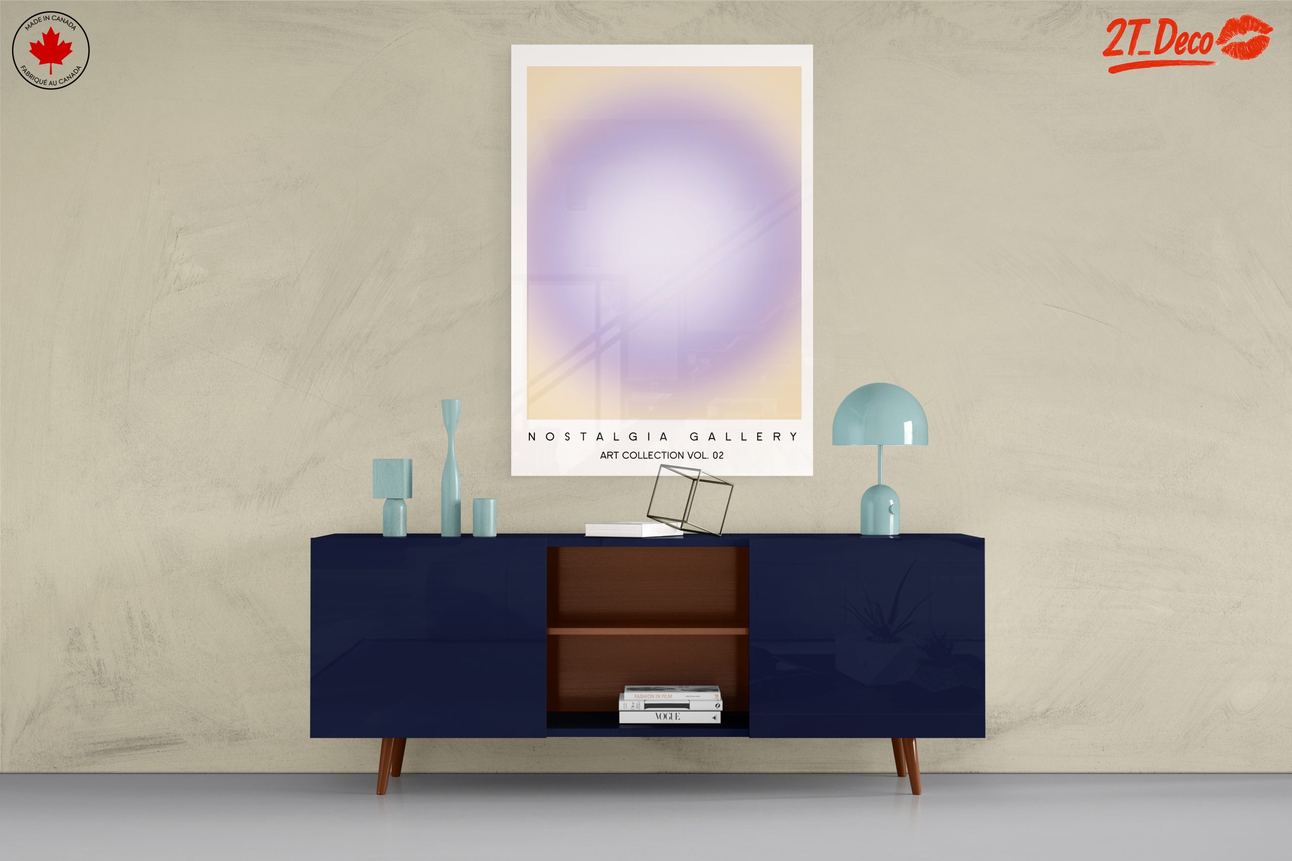 Serene Colorful Abstract Cloud Artwork - Image 8