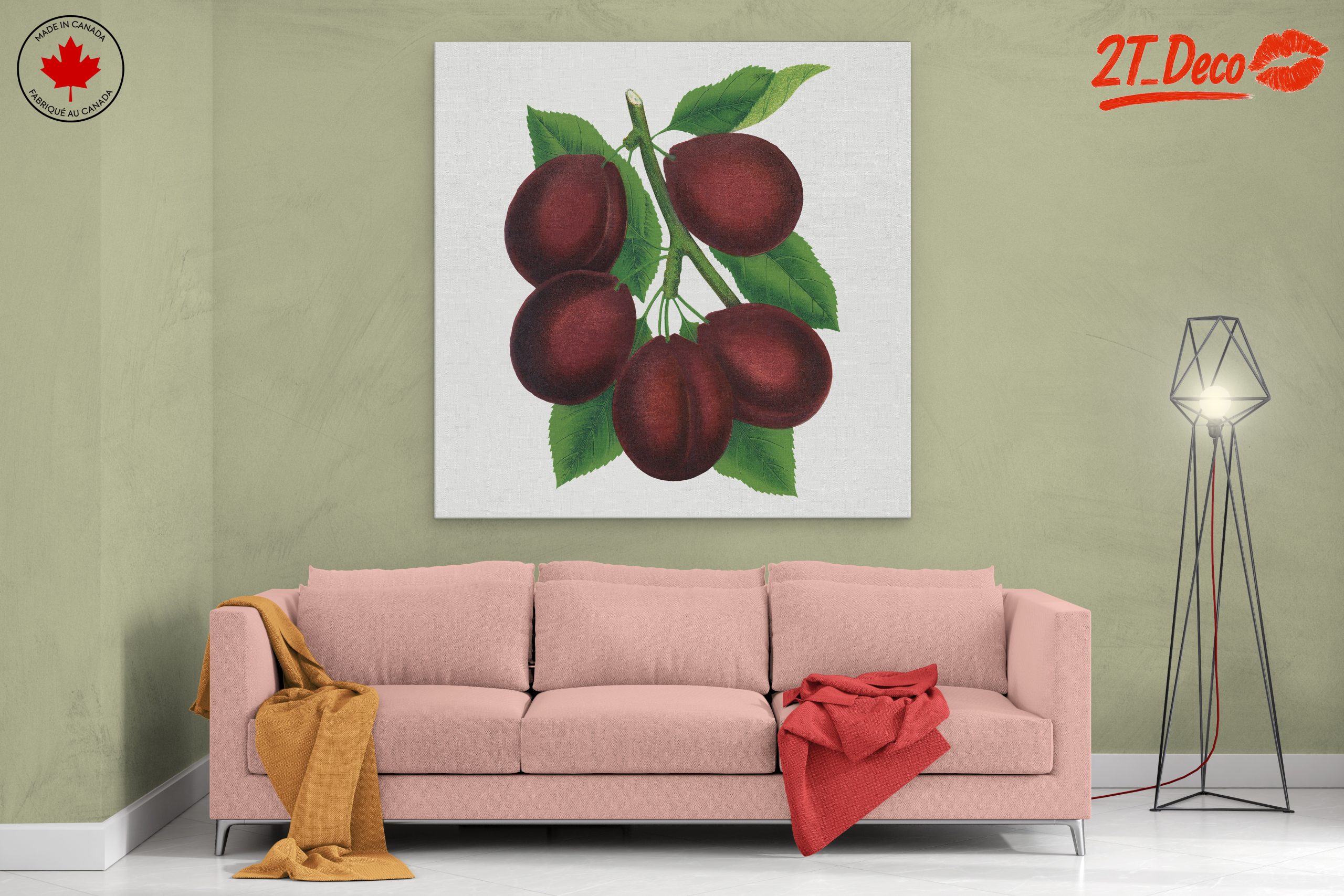 Stylized Plum Branch Illustration - Image 2