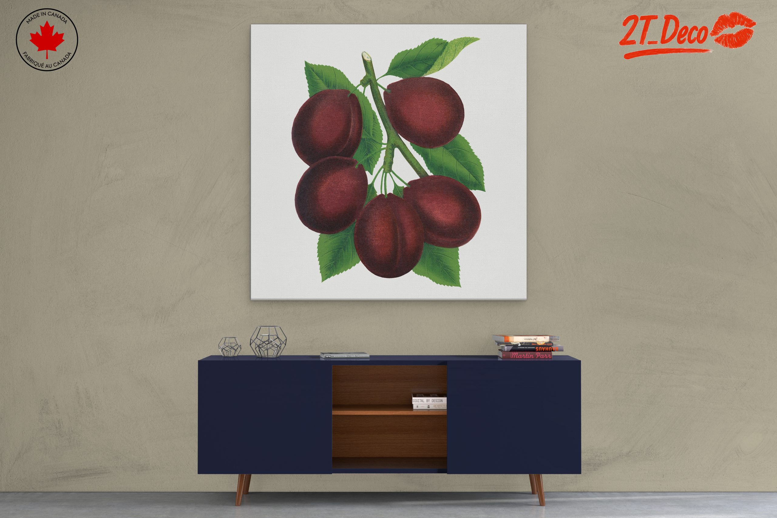 Stylized Plum Branch Illustration - Image 3