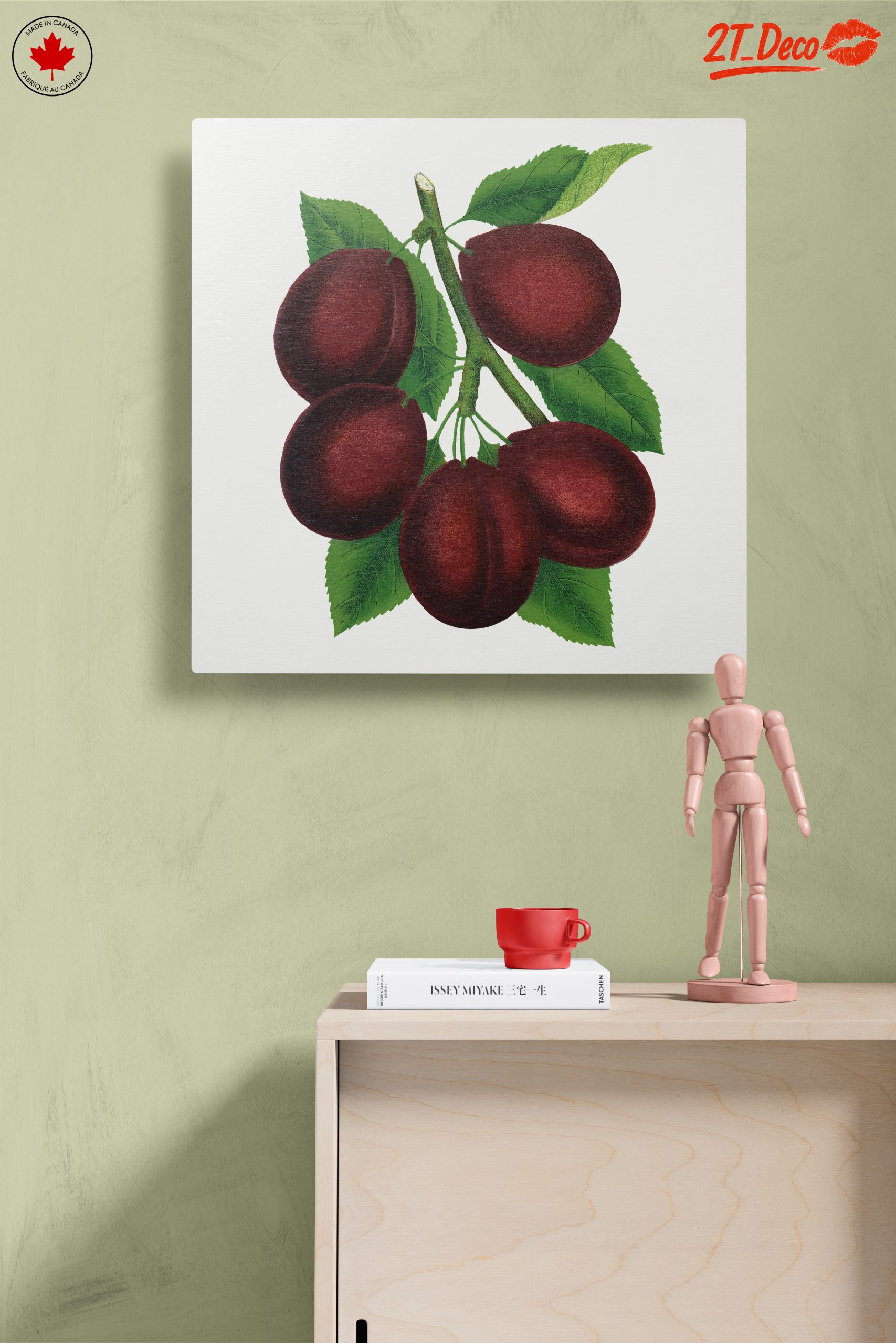 Stylized Plum Branch Illustration - Image 14