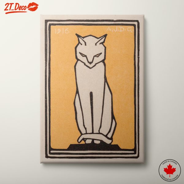 Stylized Cat Art in Bold Colors