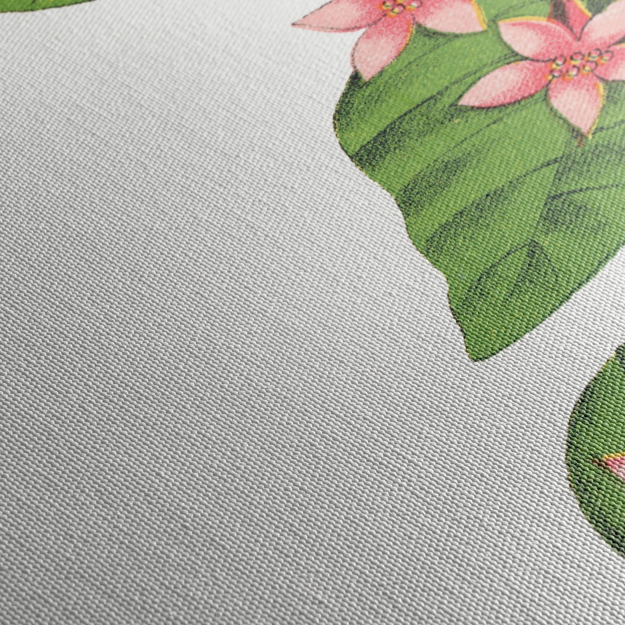 Delicate Botanical Illustration of Flowers and Leaves - Image 5