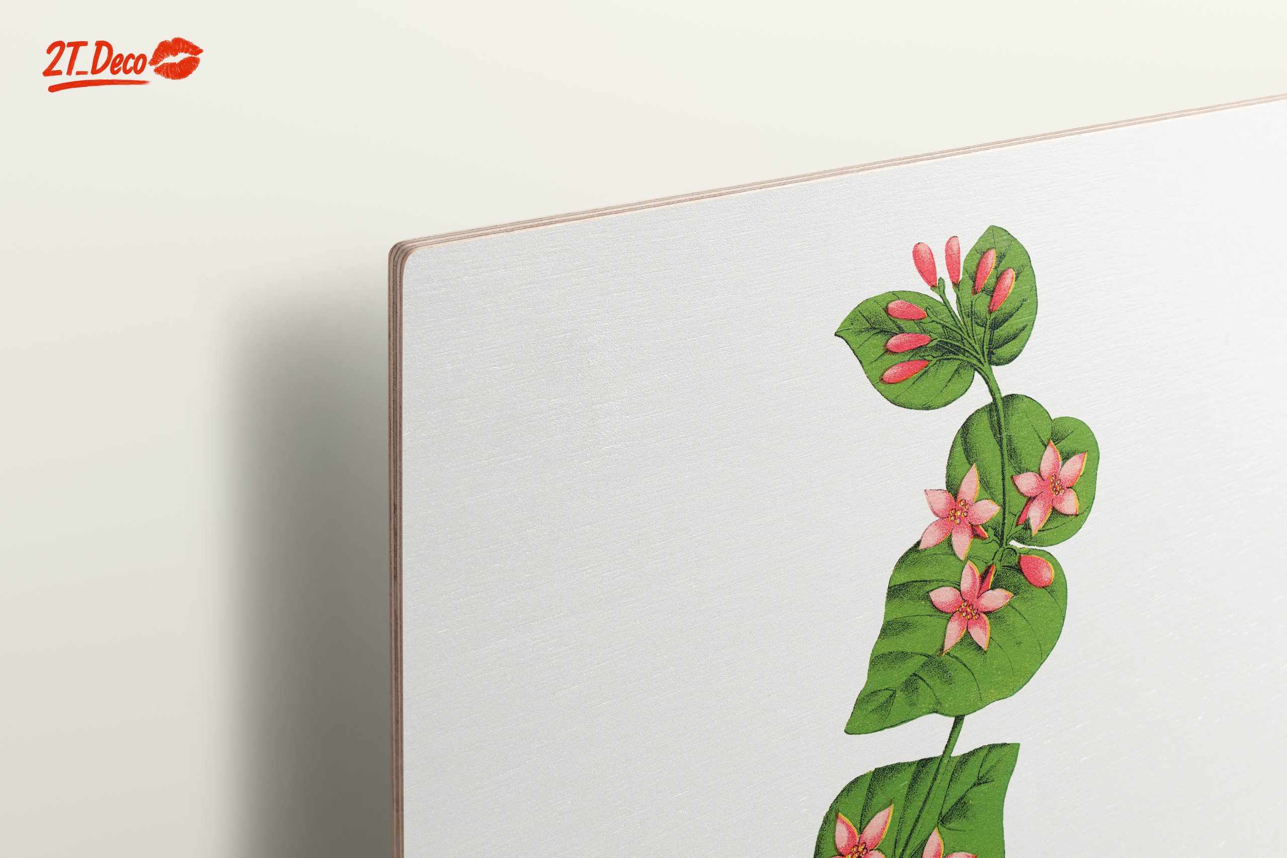 Delicate Botanical Illustration of Flowers and Leaves - Image 15