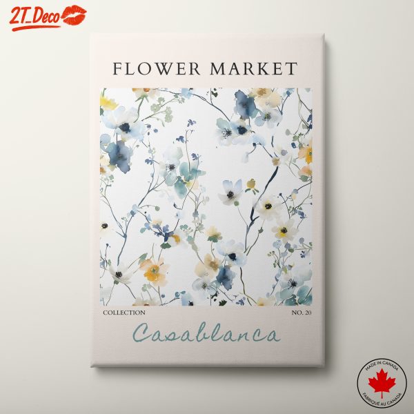 Flower Market Inspired Floral Artwork