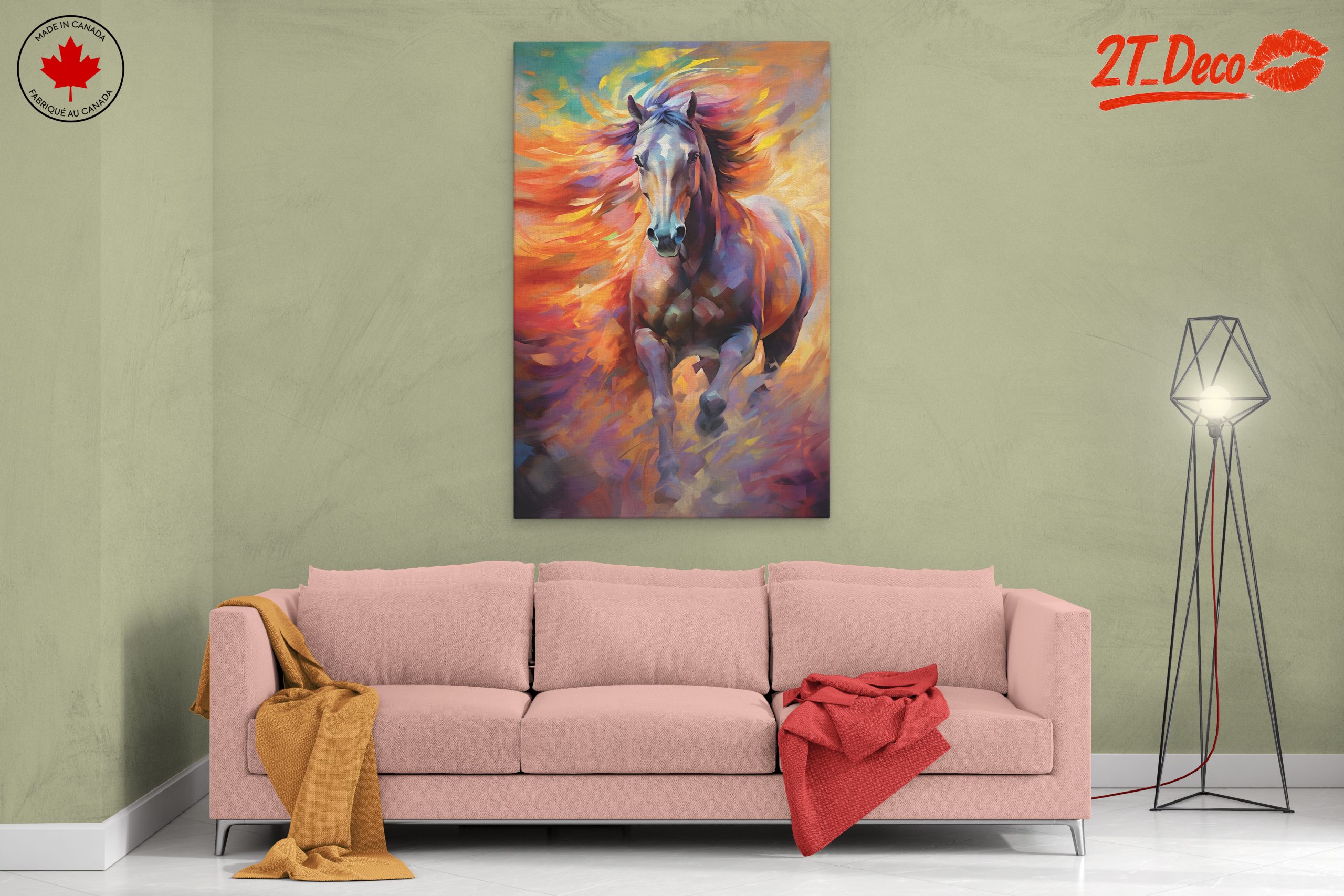 Dynamic Horse in Vibrant Colors - Image 2