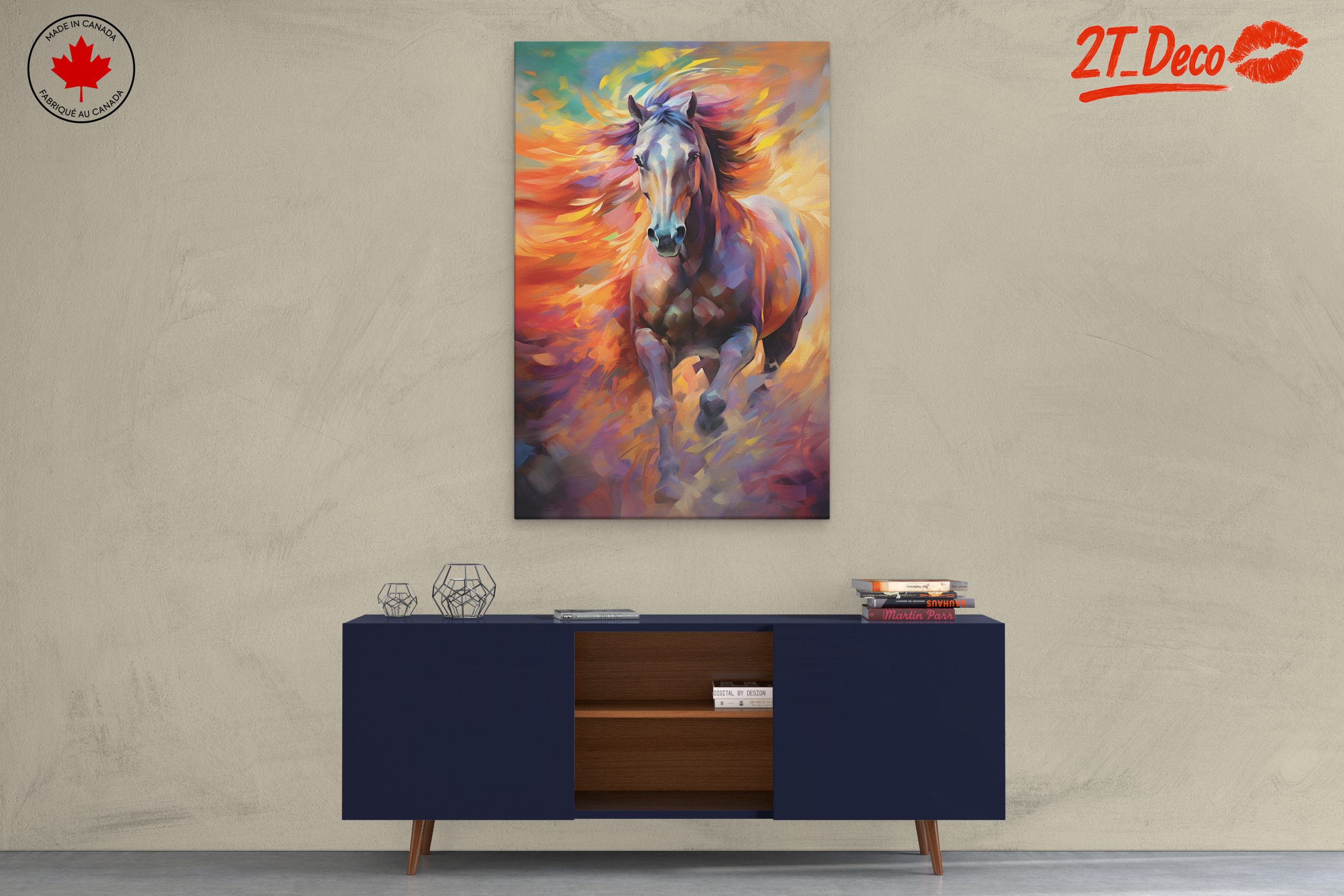 Dynamic Horse in Vibrant Colors - Image 3