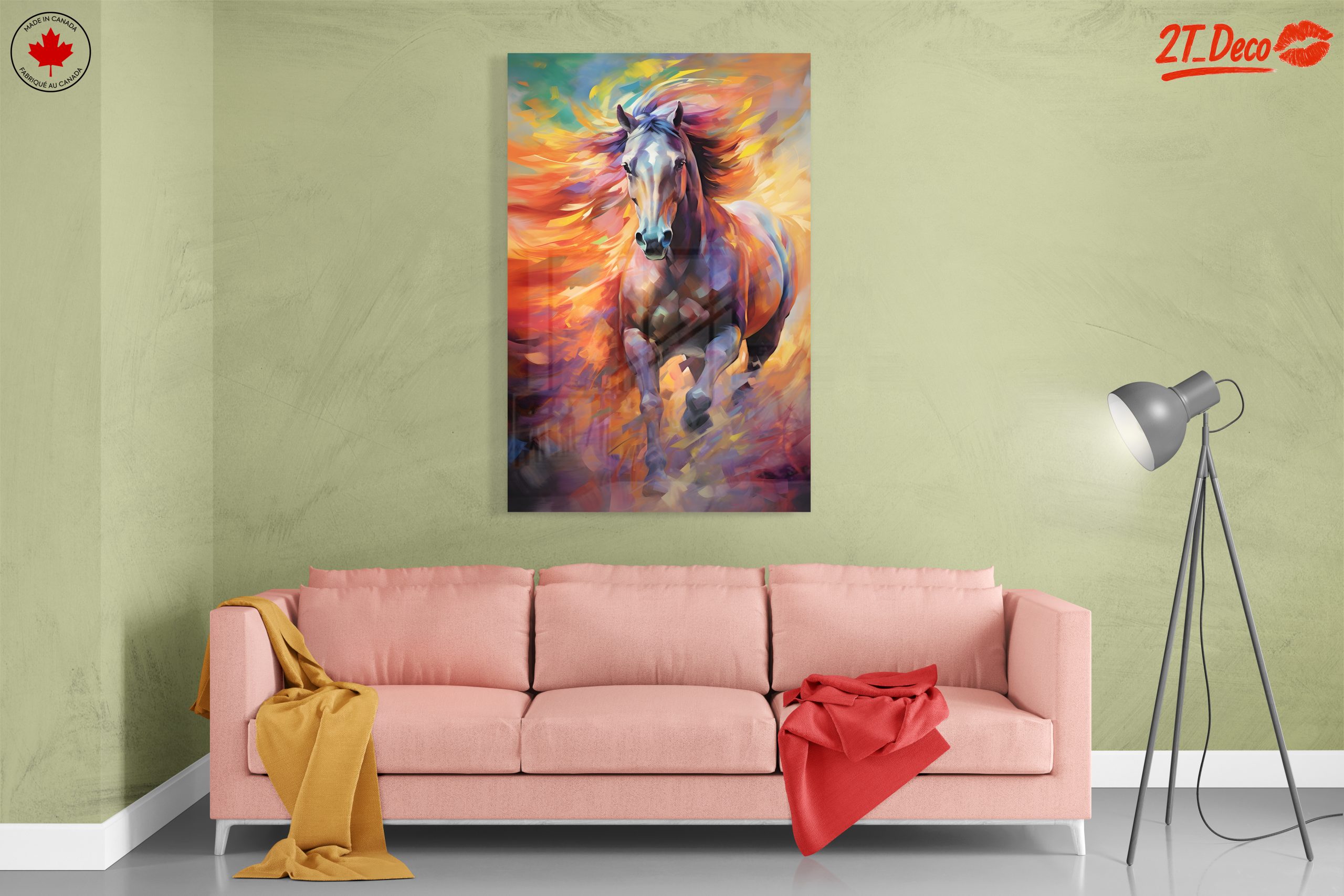 Dynamic Horse in Vibrant Colors - Image 7