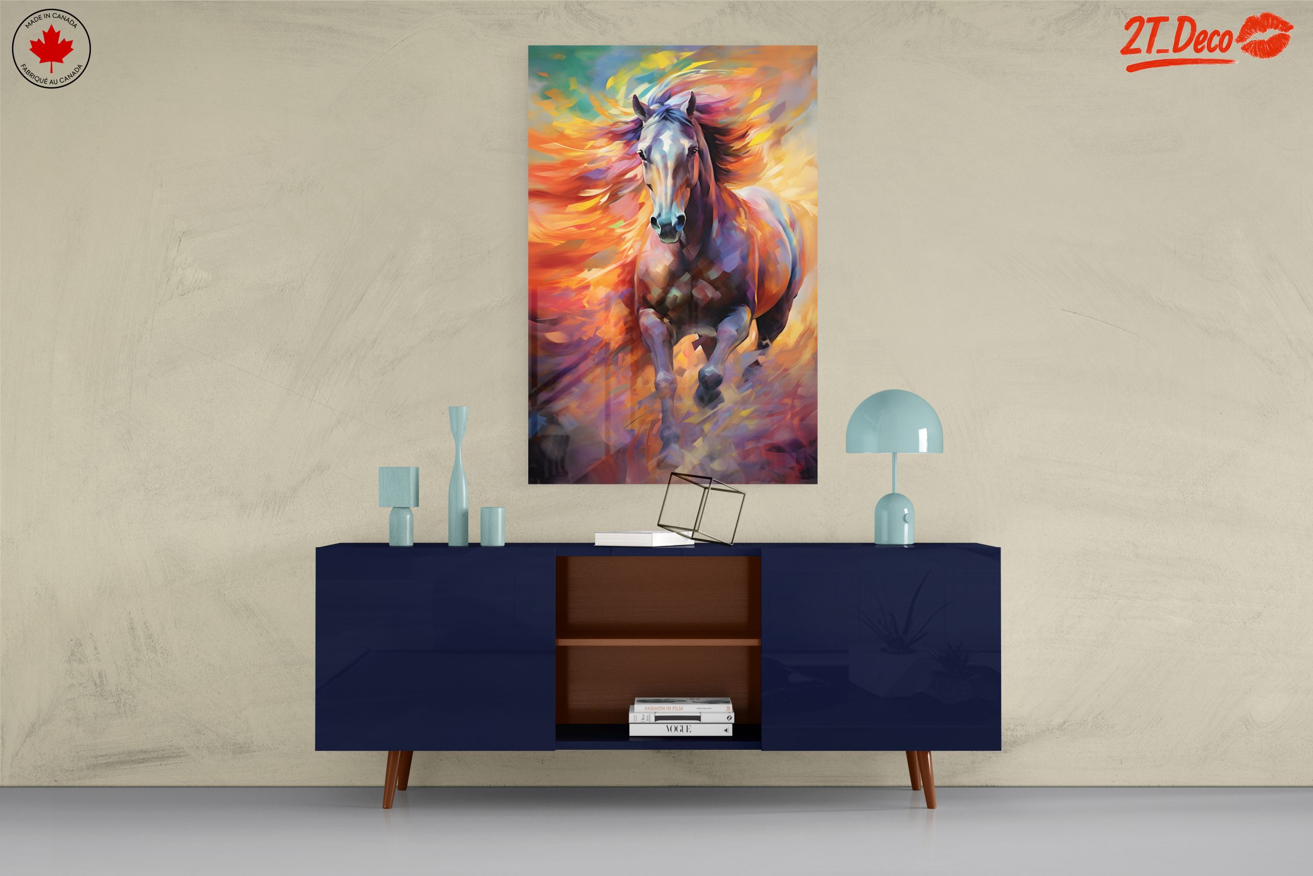 Dynamic Horse in Vibrant Colors - Image 8