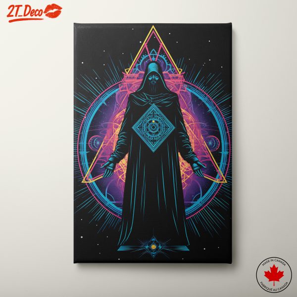 Mystical Character With Cosmic Background