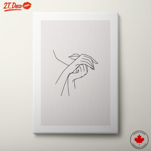 Elegant Line Art of Hands