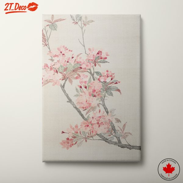Delicate Pink Floral Botanical Art