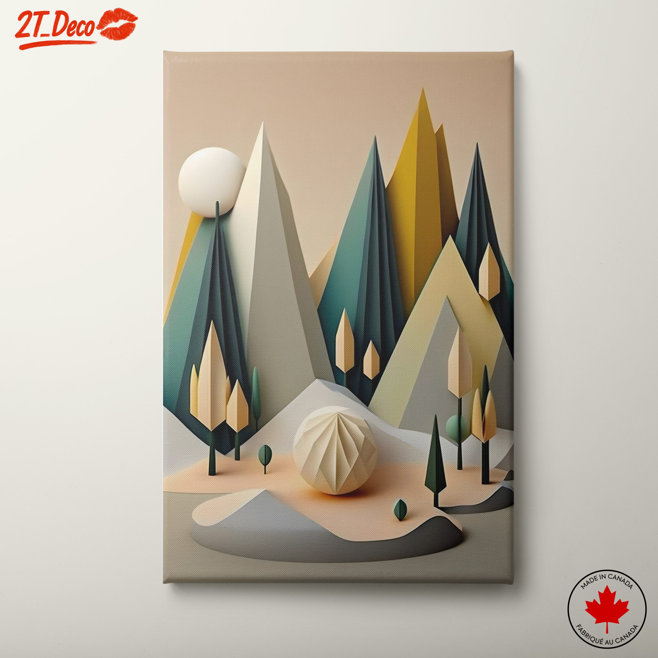 Geometric Abstract Landscape Art 2