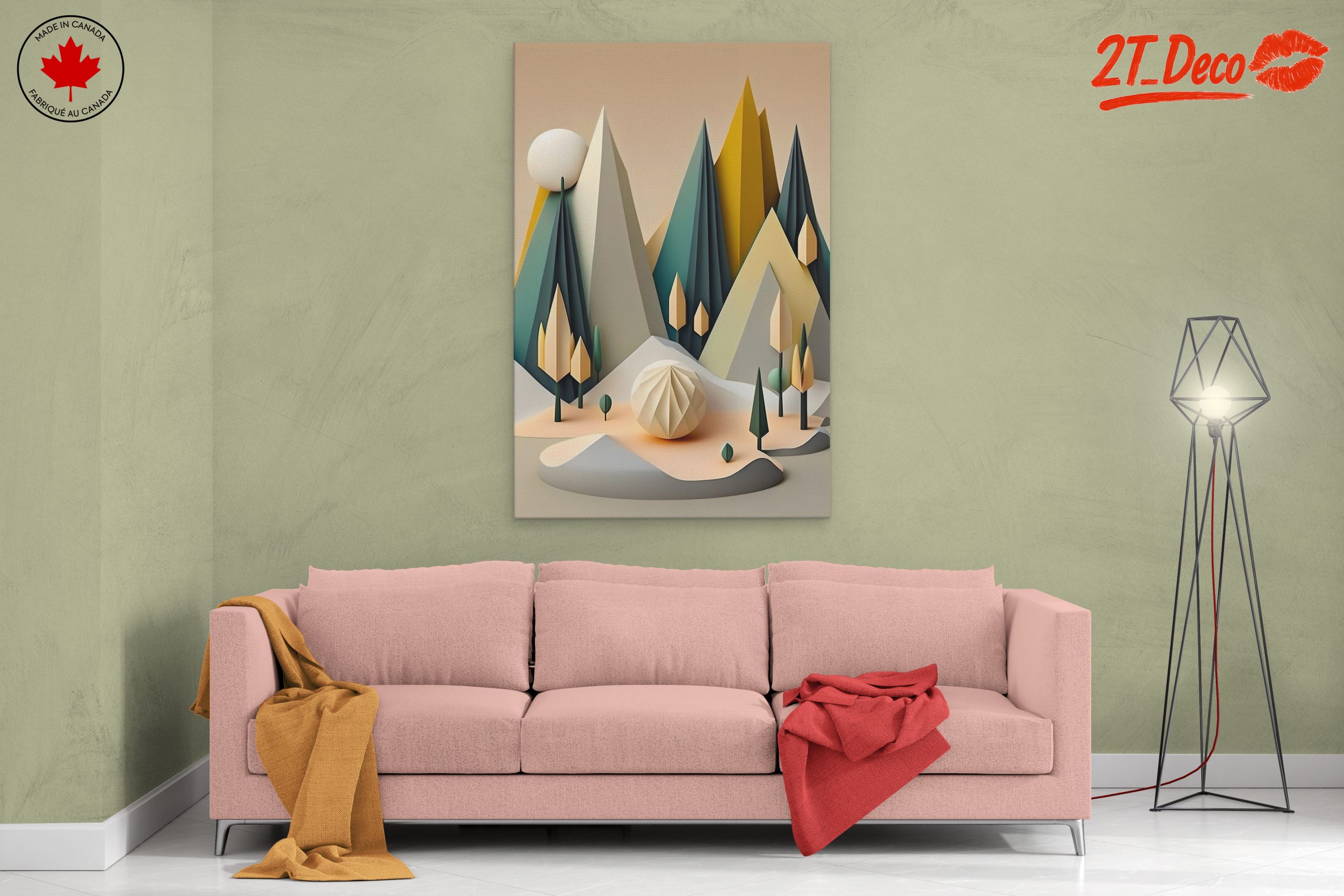 Geometric Abstract Landscape Art 2 - Image 2