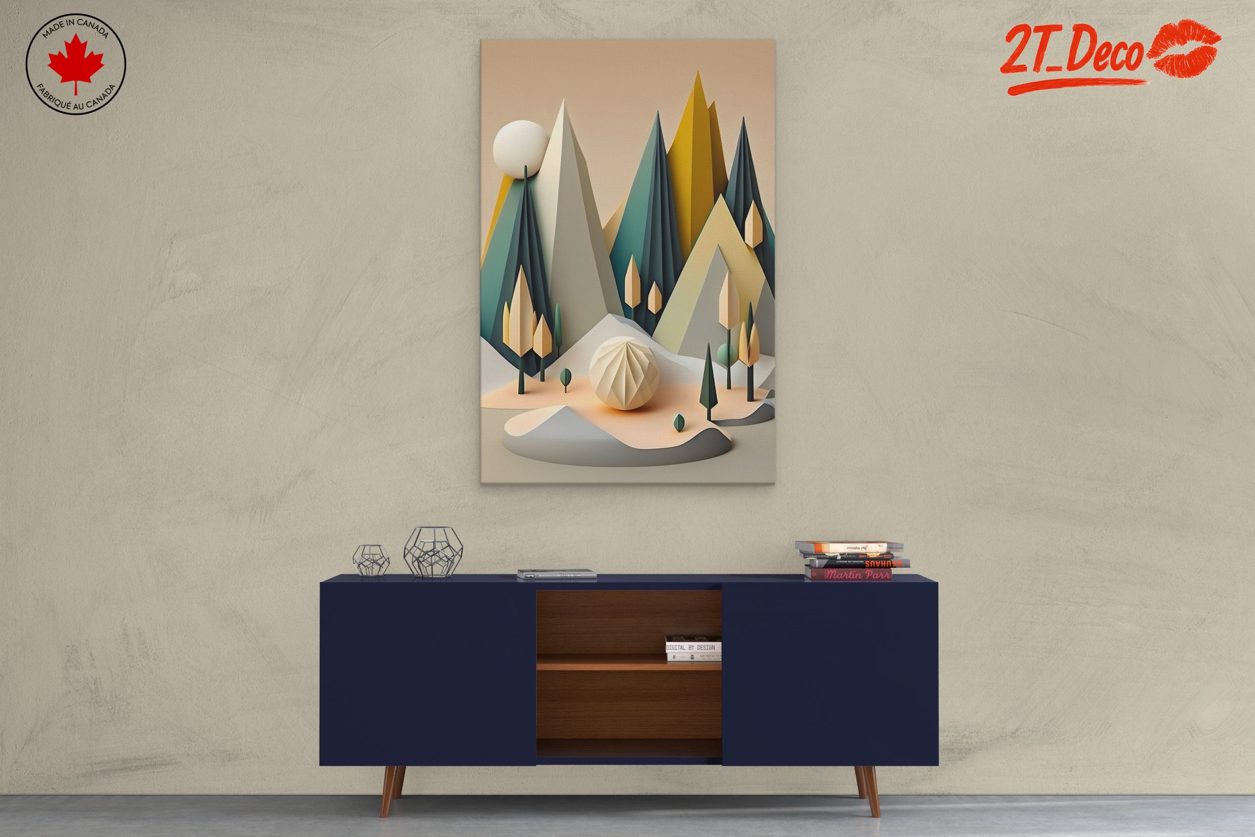 Geometric Abstract Landscape Art 2 - Image 3