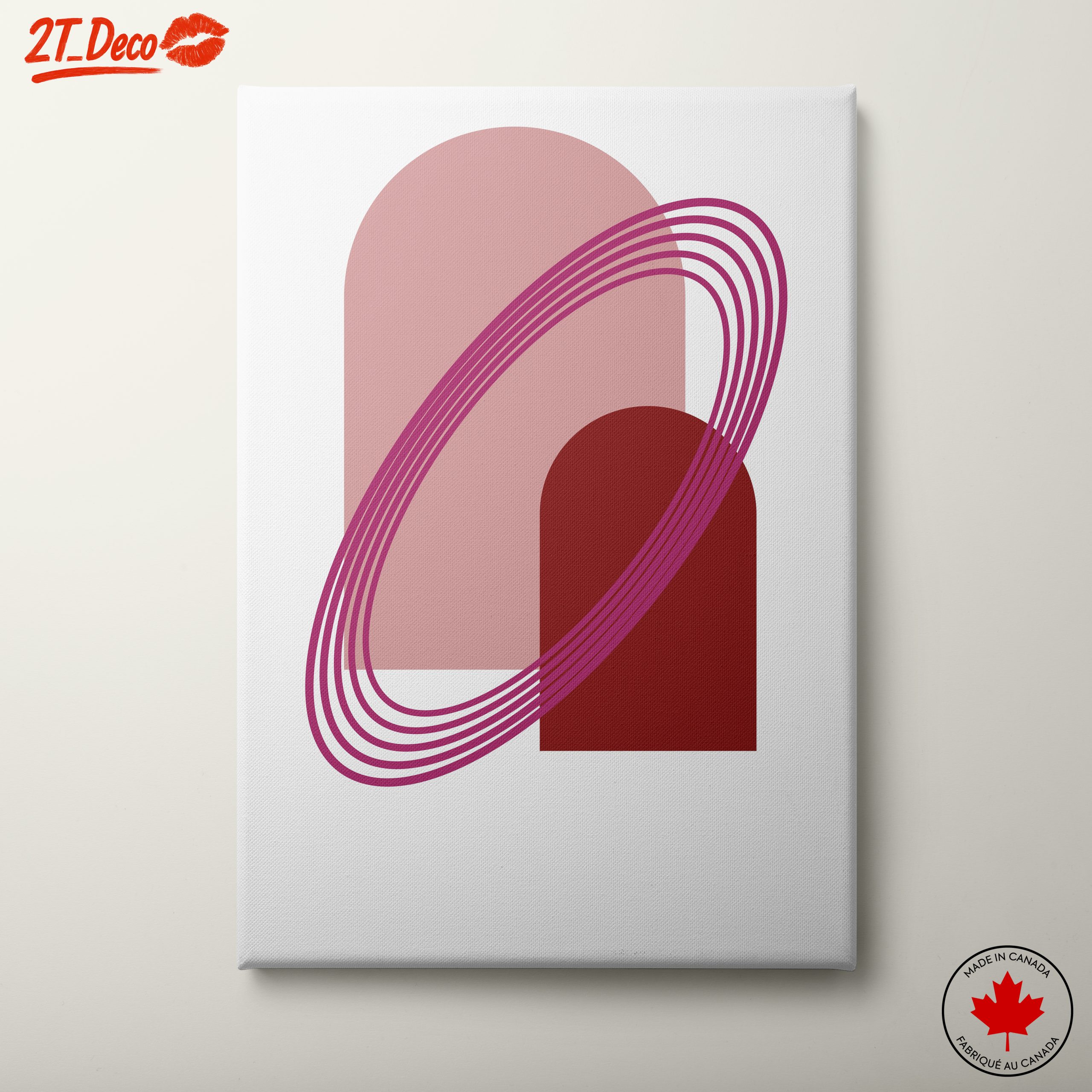 Geometric Abstract Shapes in Soft Tones