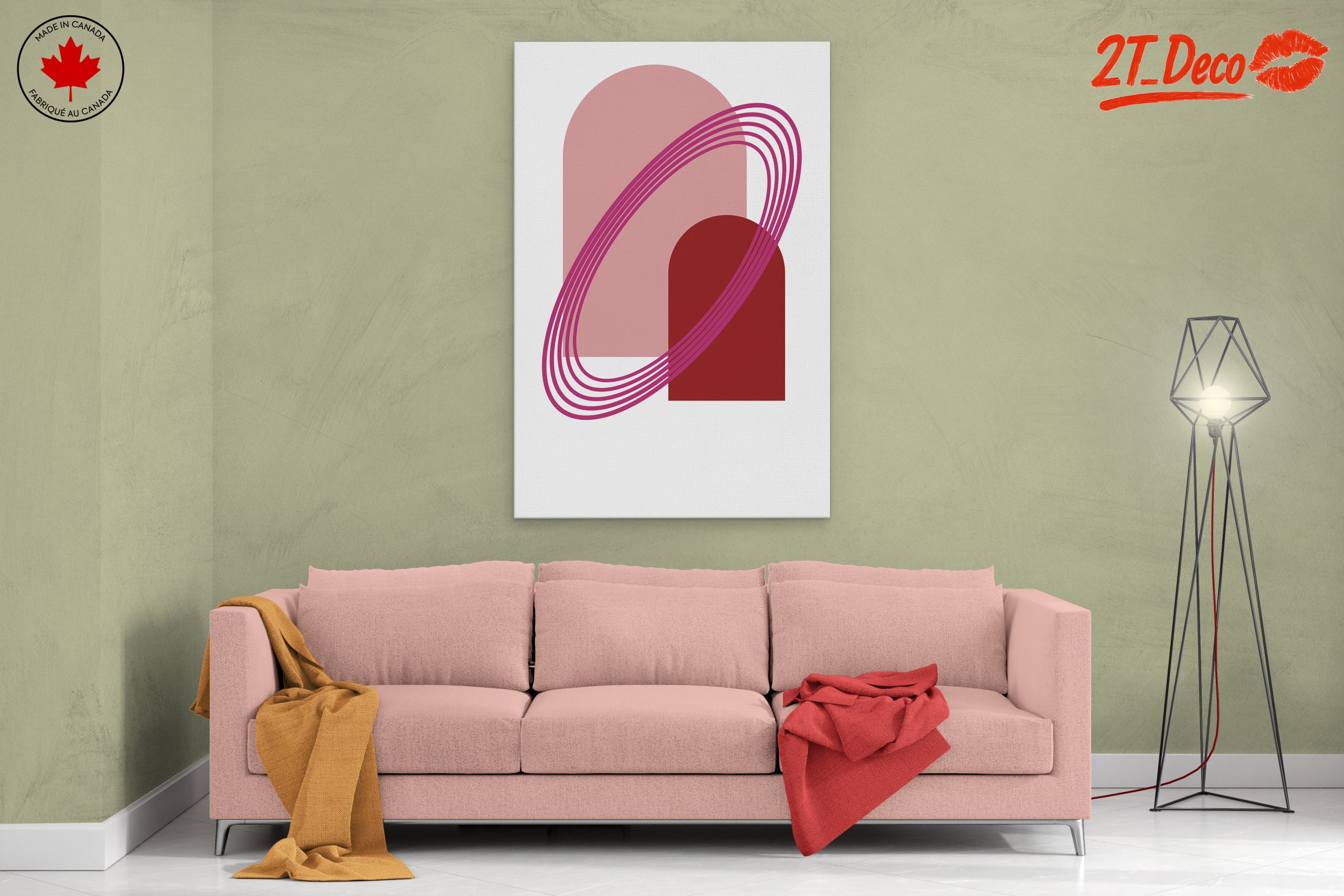 Geometric Abstract Shapes in Soft Tones - Image 2