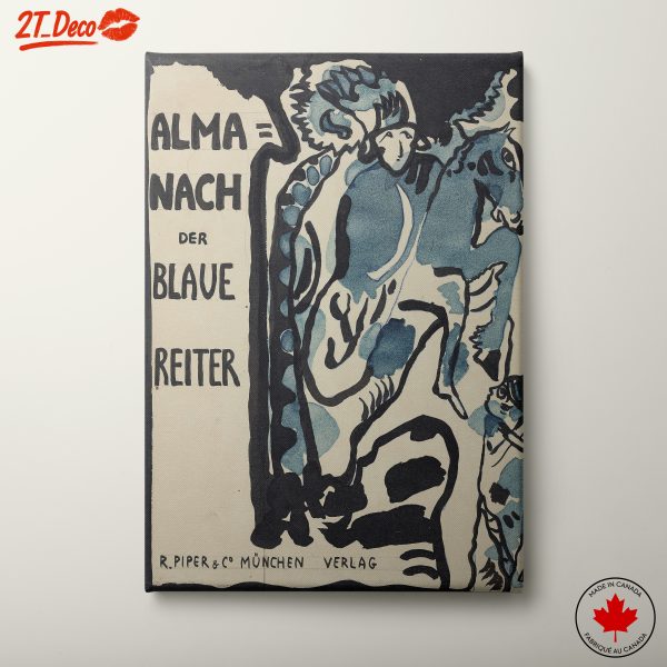 Dynamic Abstract Art Inspired by Blue Riders