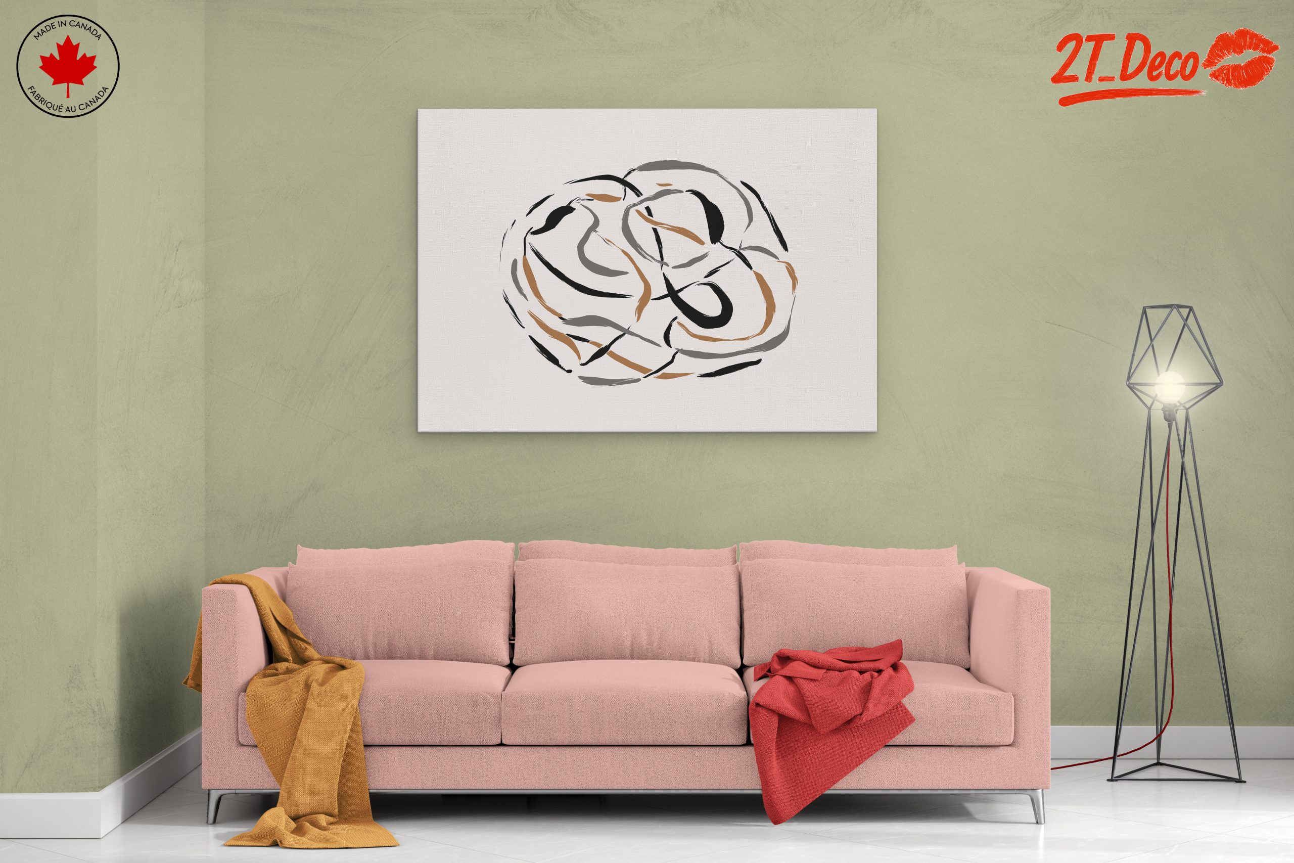 Organic Shapes Abstract Art 2 - Image 2