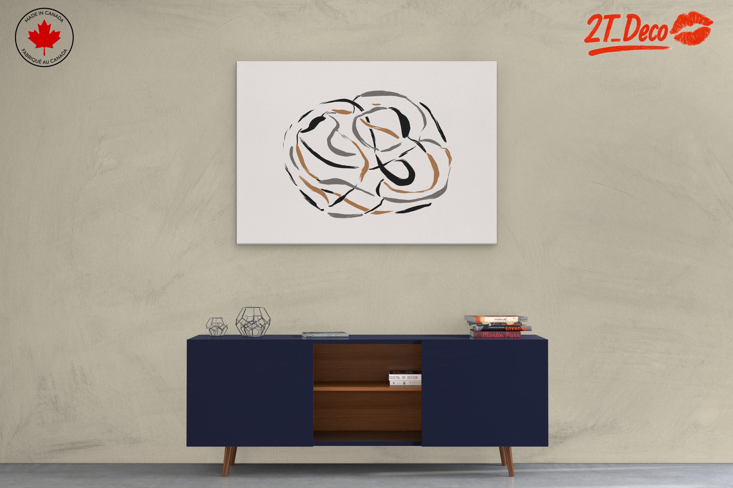 Organic Shapes Abstract Art 2 - Image 3