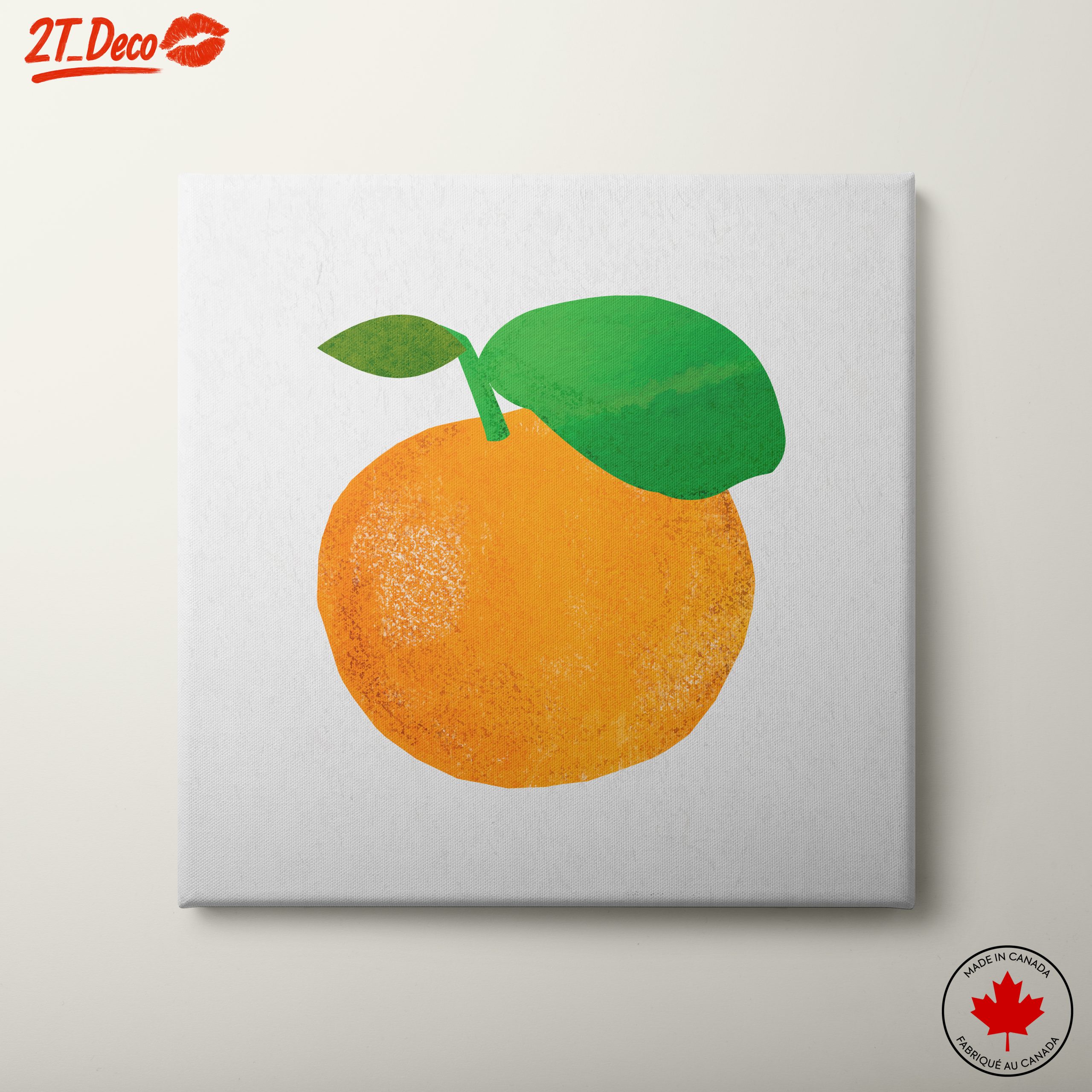 Stylized Abstract Orange Artwork