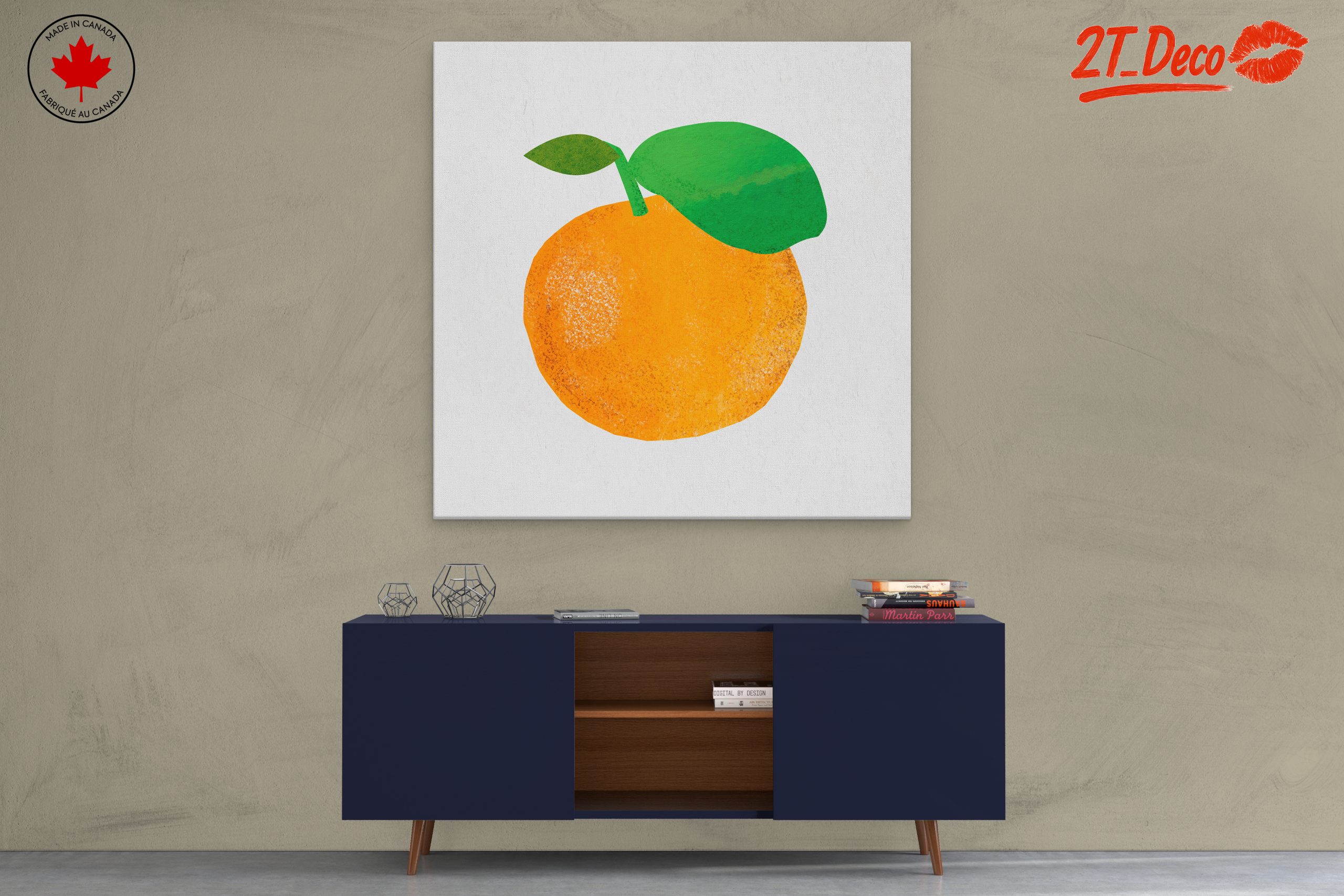 Stylized Abstract Orange Artwork - Image 3