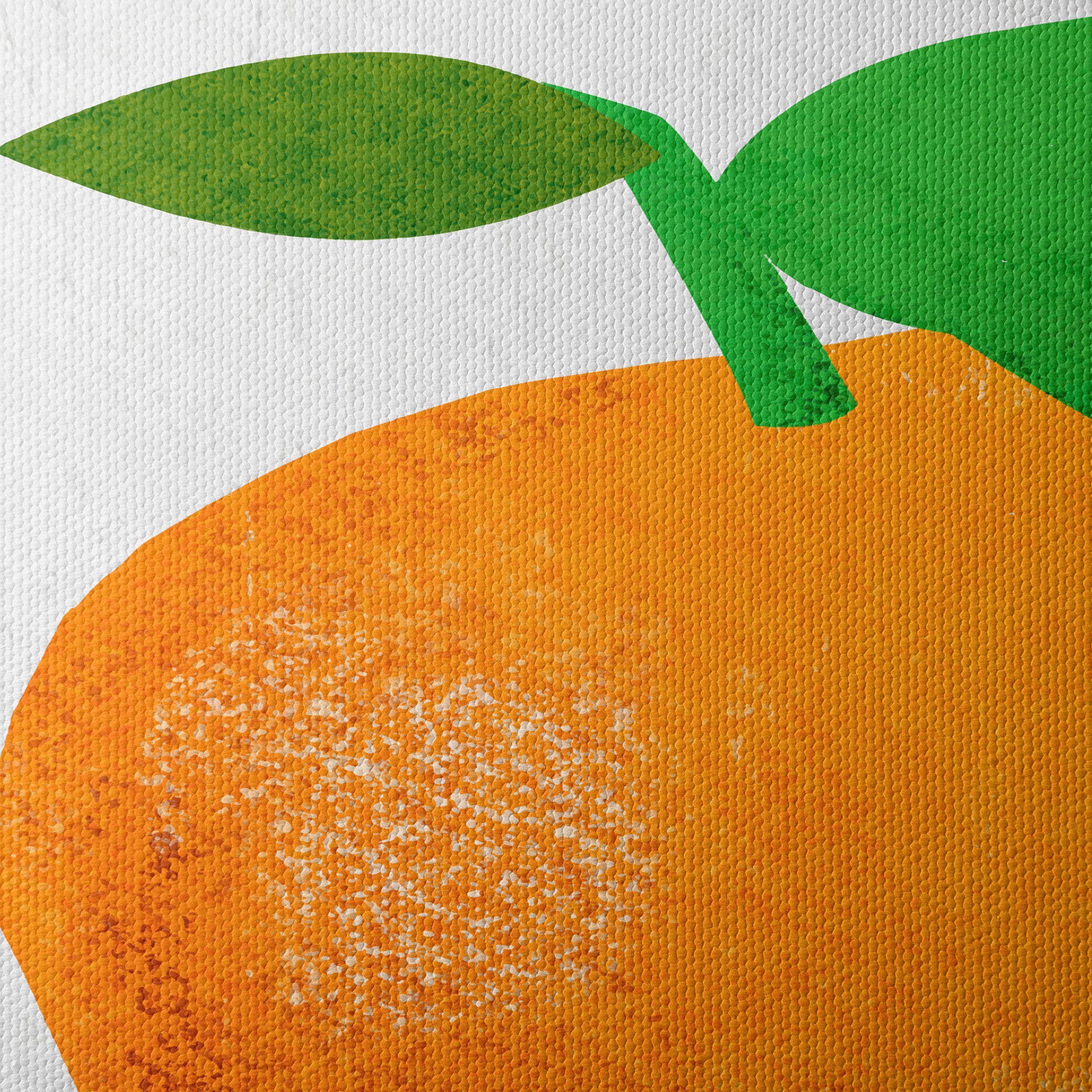 Stylized Abstract Orange Artwork - Image 4