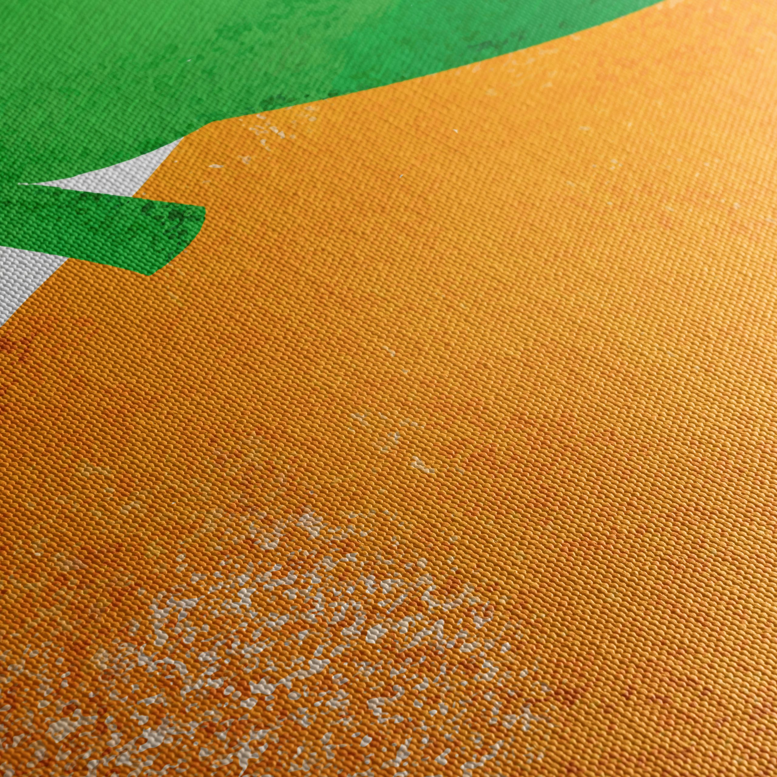 Stylized Abstract Orange Artwork - Image 5