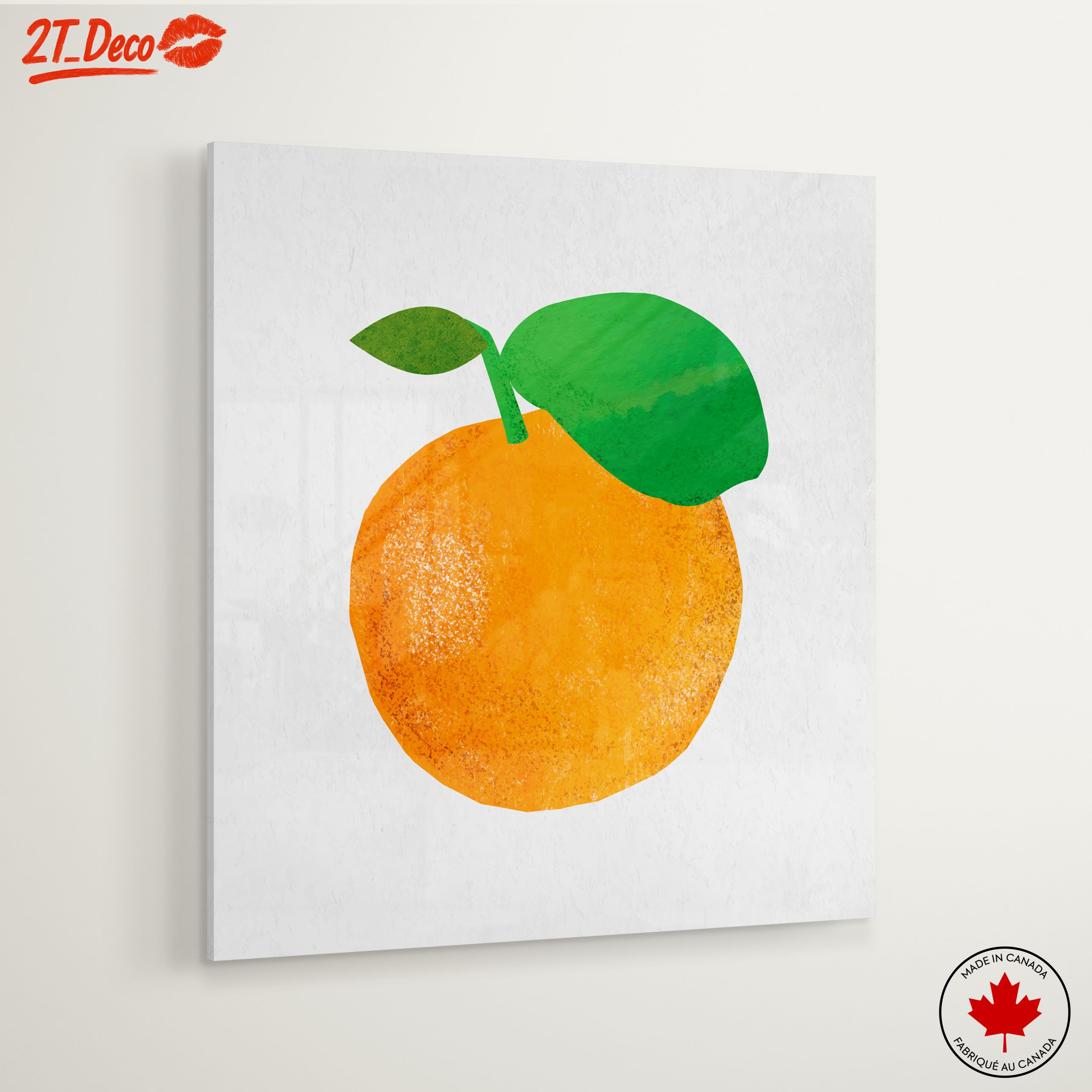 Stylized Abstract Orange Artwork - Image 6