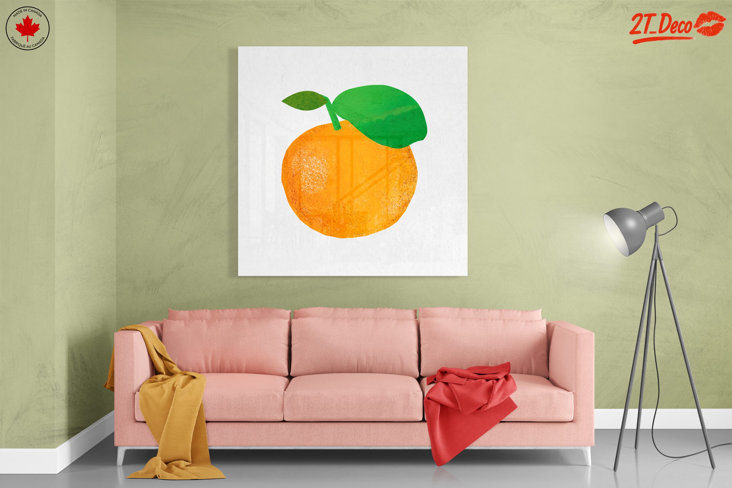 Stylized Abstract Orange Artwork - Image 7