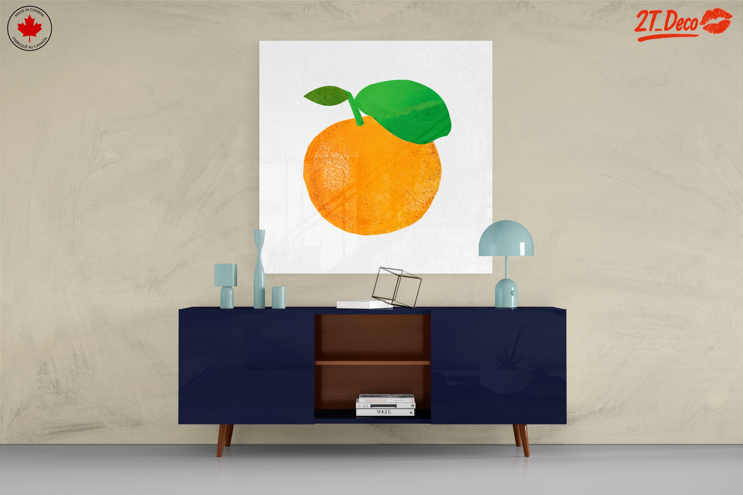 Stylized Abstract Orange Artwork - Image 8