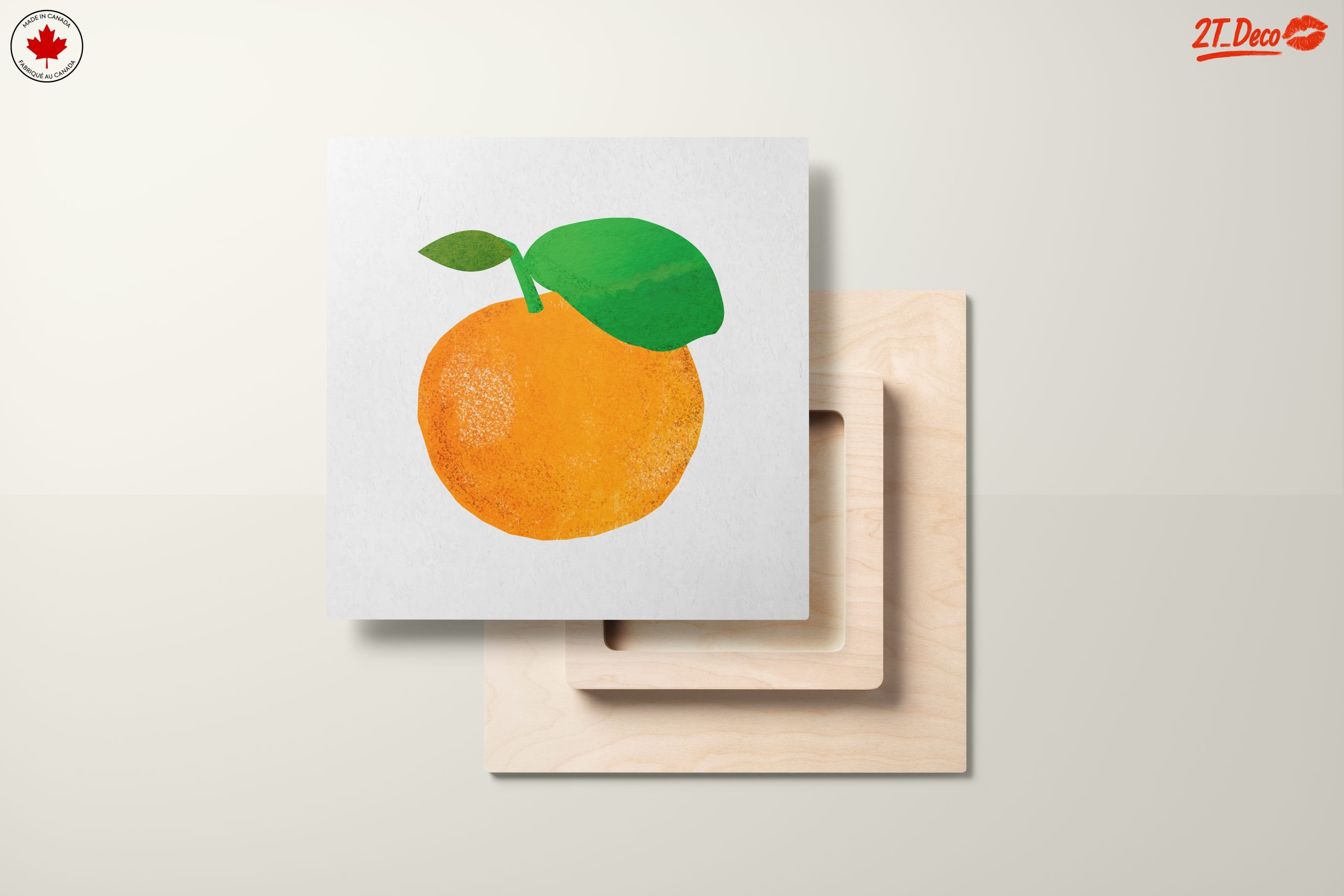 Stylized Abstract Orange Artwork - Image 11